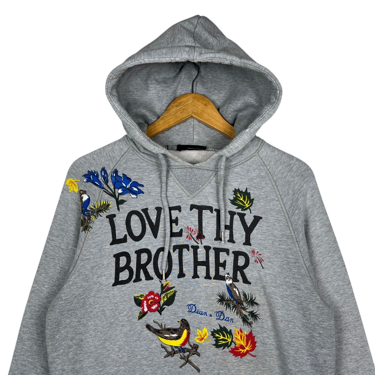 Dsquared2 🔥 Dsquared2 Love Thy Brother Dean Dan Distressed Hoodie Size US L / EU 52-54 / 3 - 4 Thumbnail