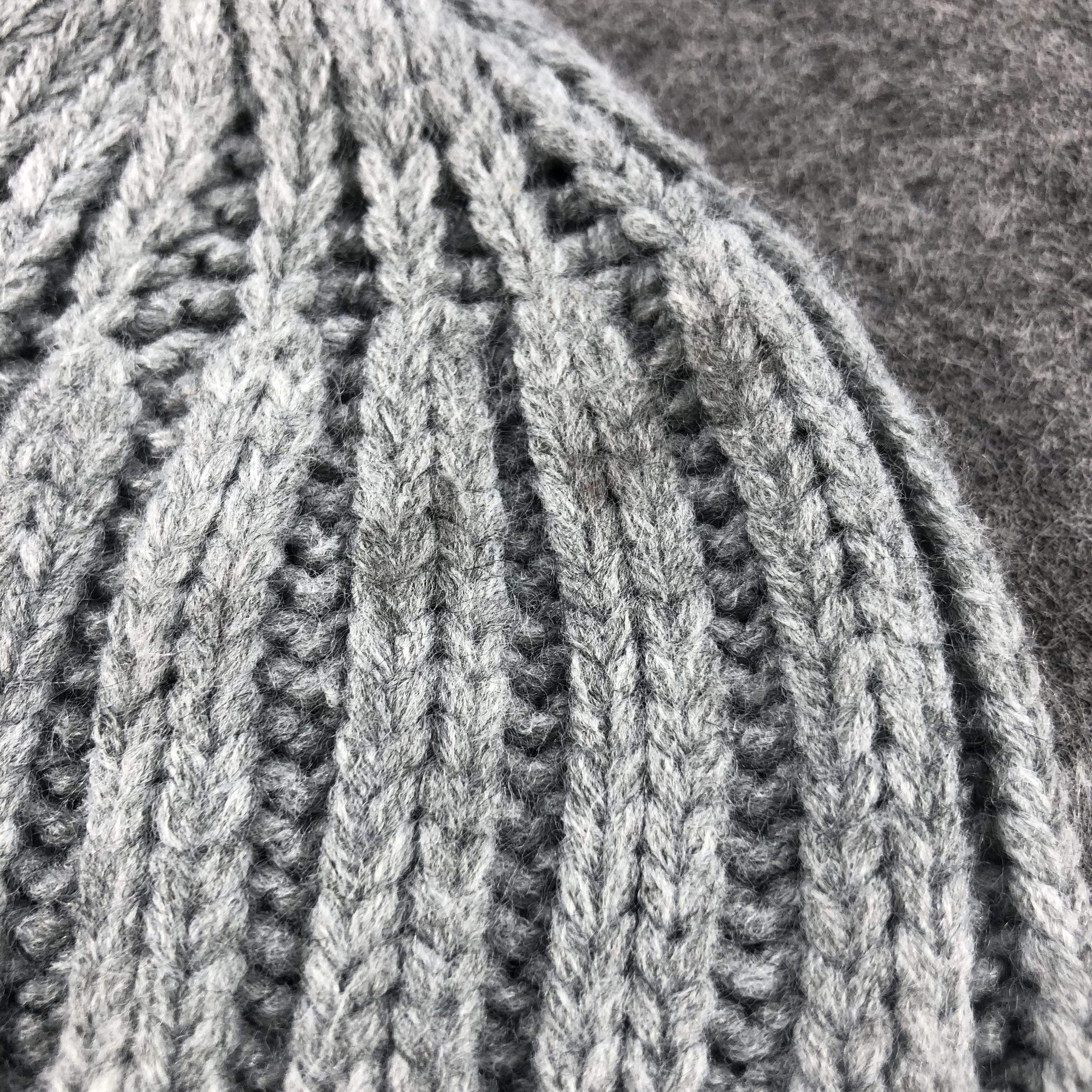 Vintage Neo Folklore Grey Beanie Snowcap Snow Hat B417 Size ONE SIZE - 5 Thumbnail
