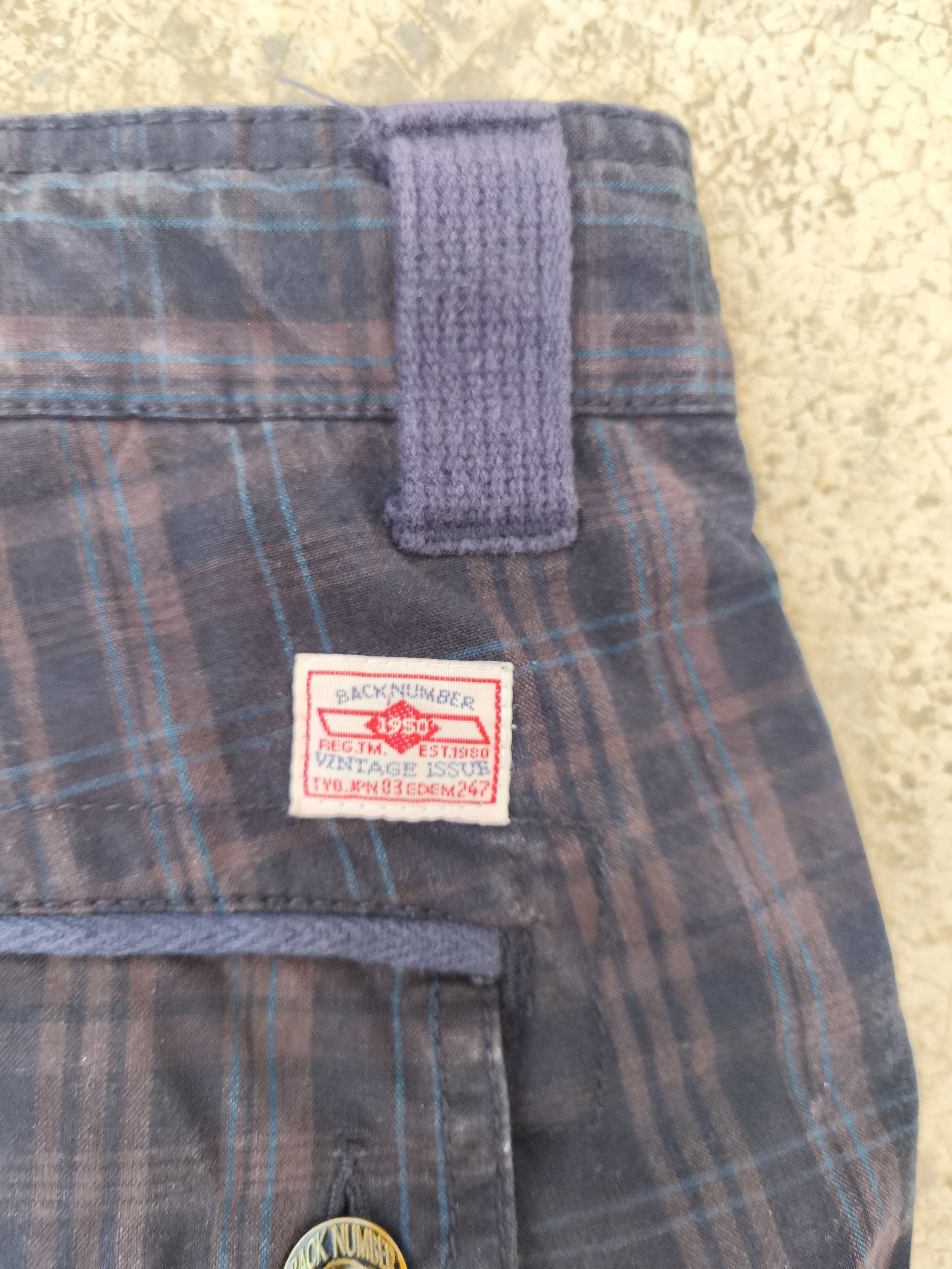 Japanese Brand Back Number cargo pants plaid Size US 36 / EU 52 - 5 Thumbnail