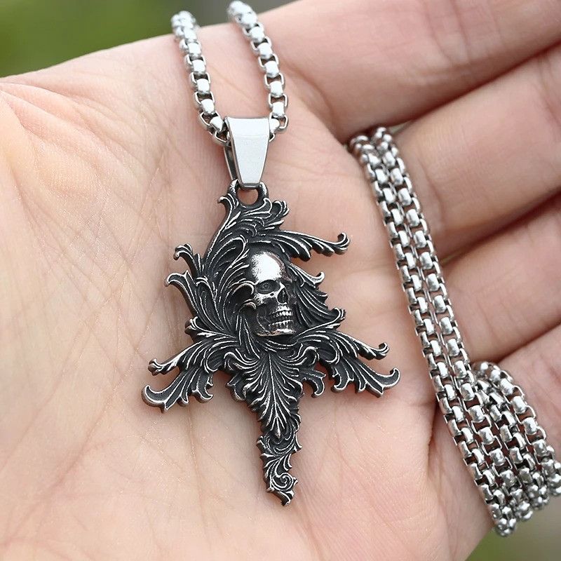 Japanese Brand × Jewelry Stainless Steel Skull Pendant Necklace Size ONE SIZE - 3 Thumbnail