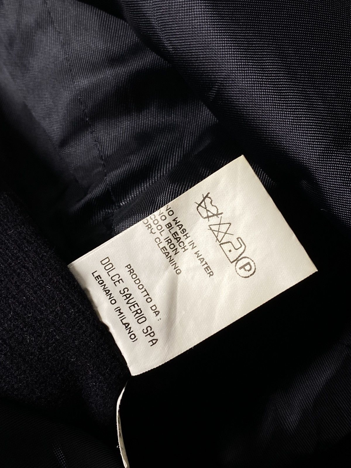 Dolce & Gabbana VINTAGE DOLCE & GABBANA BASIC DOUBLE BREASTED BLACK PEACOAT Size XS / US 0-2 / IT 36-38 - 7 Thumbnail