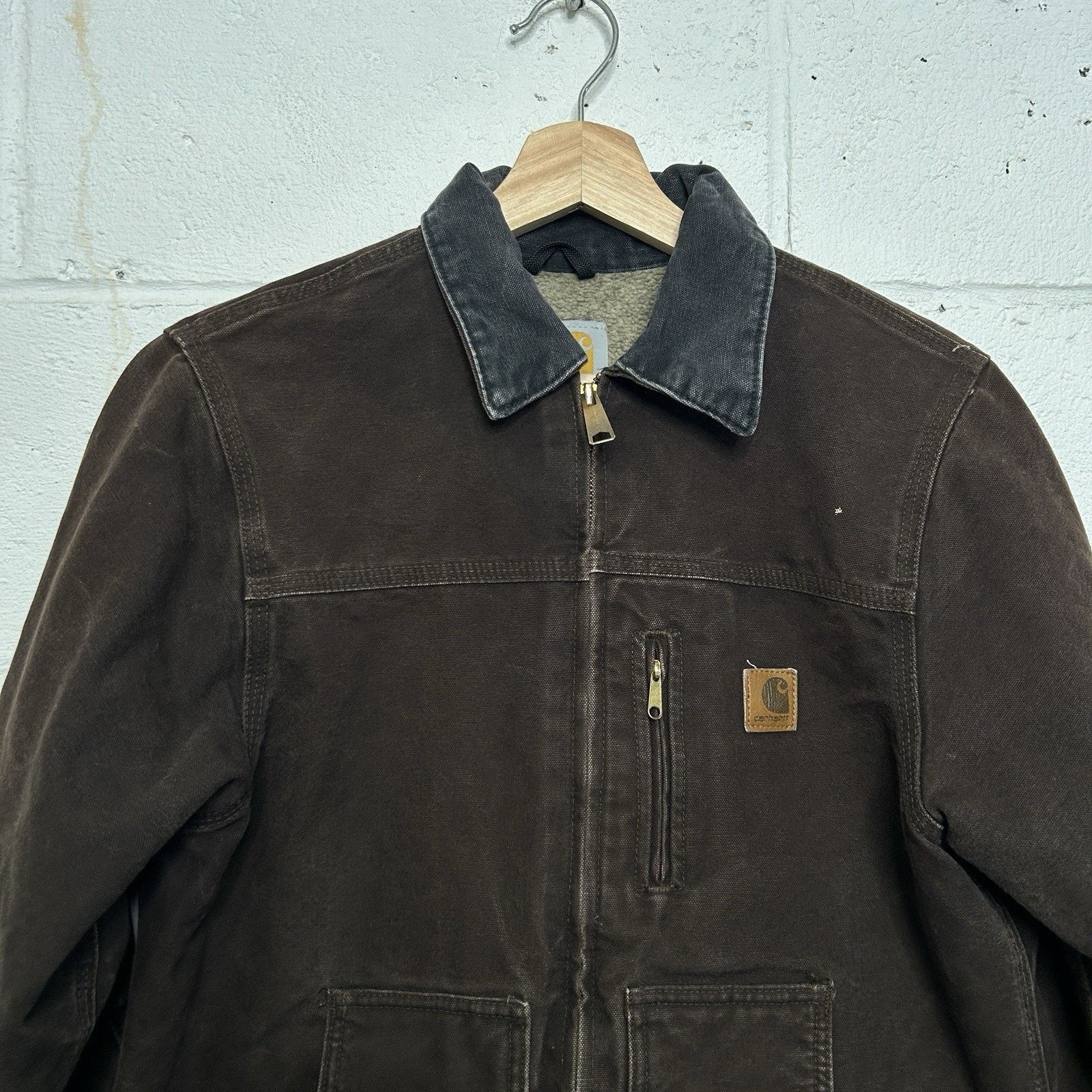 Carhartt Vintage Carhartt Sherpa-Lined Jacket “Dark Mocha” YYC61 DKB Size XS / US 0-2 / IT 36-38 - 3 Thumbnail