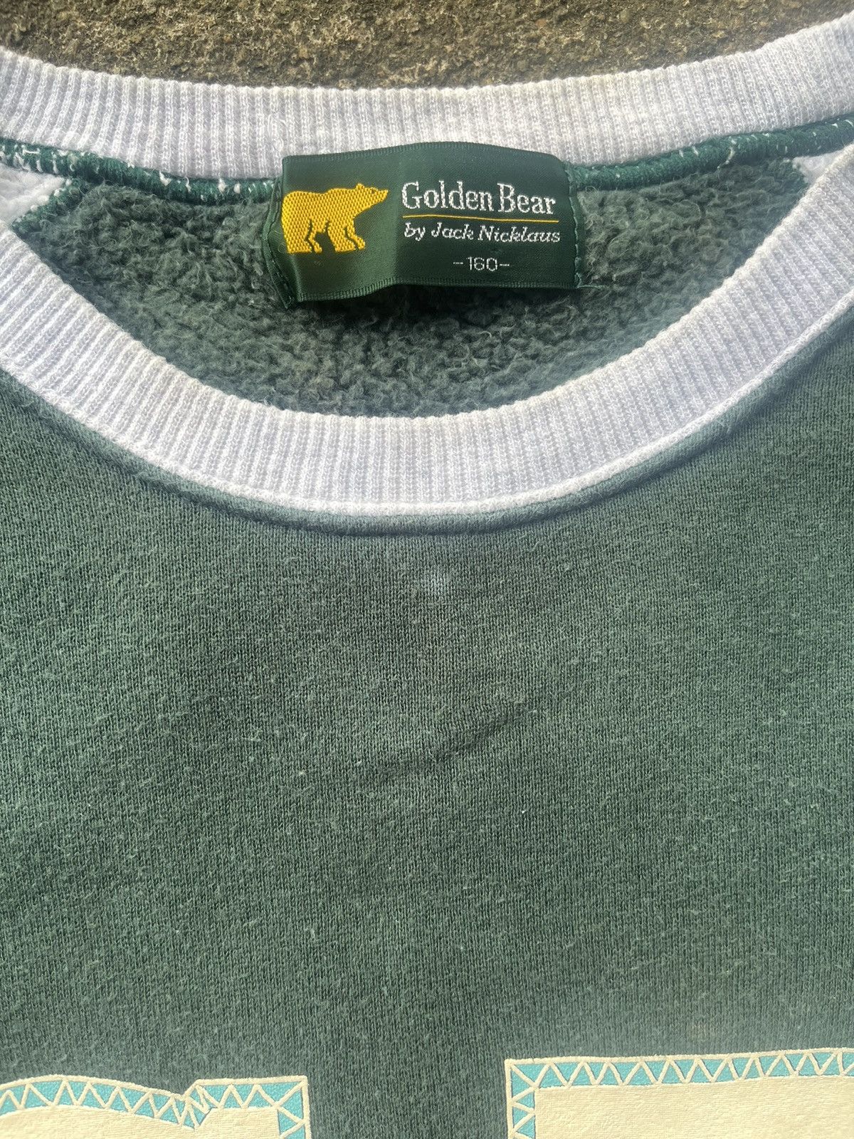 Vintage golden bear by Jack Nicklaus big logo sweatshirt M