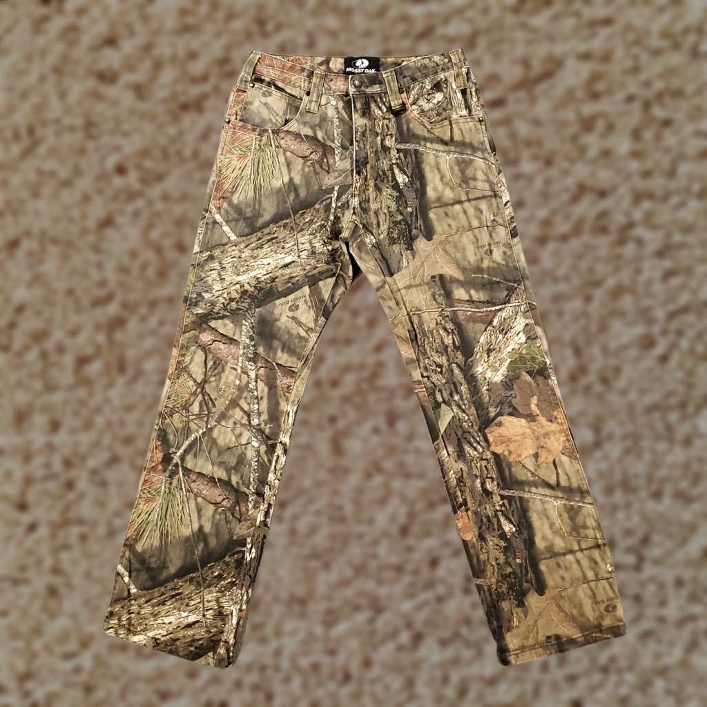 Vintage Mossy Oak Jeans Mens 32x32 Camouflage Denim 5-Pocket Regular Straight Fall Winter Spring Hunting Pants Shirt? Size US 32 / EU 48 - 1 Thumbnail