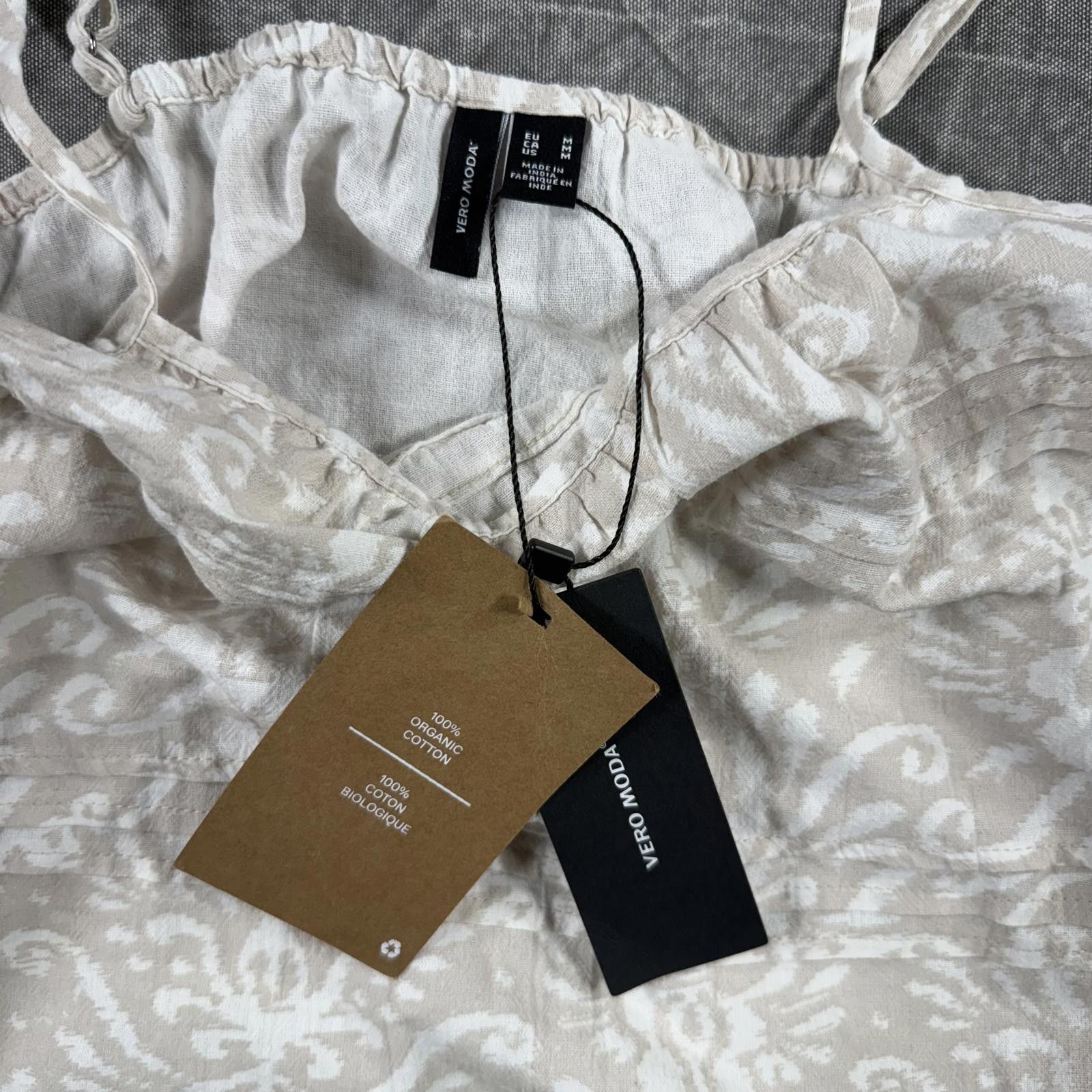 Other Vero Moda Top Women's M Brown Beige NEW Size M / US 6-8 / IT 42-44 - 4 Thumbnail