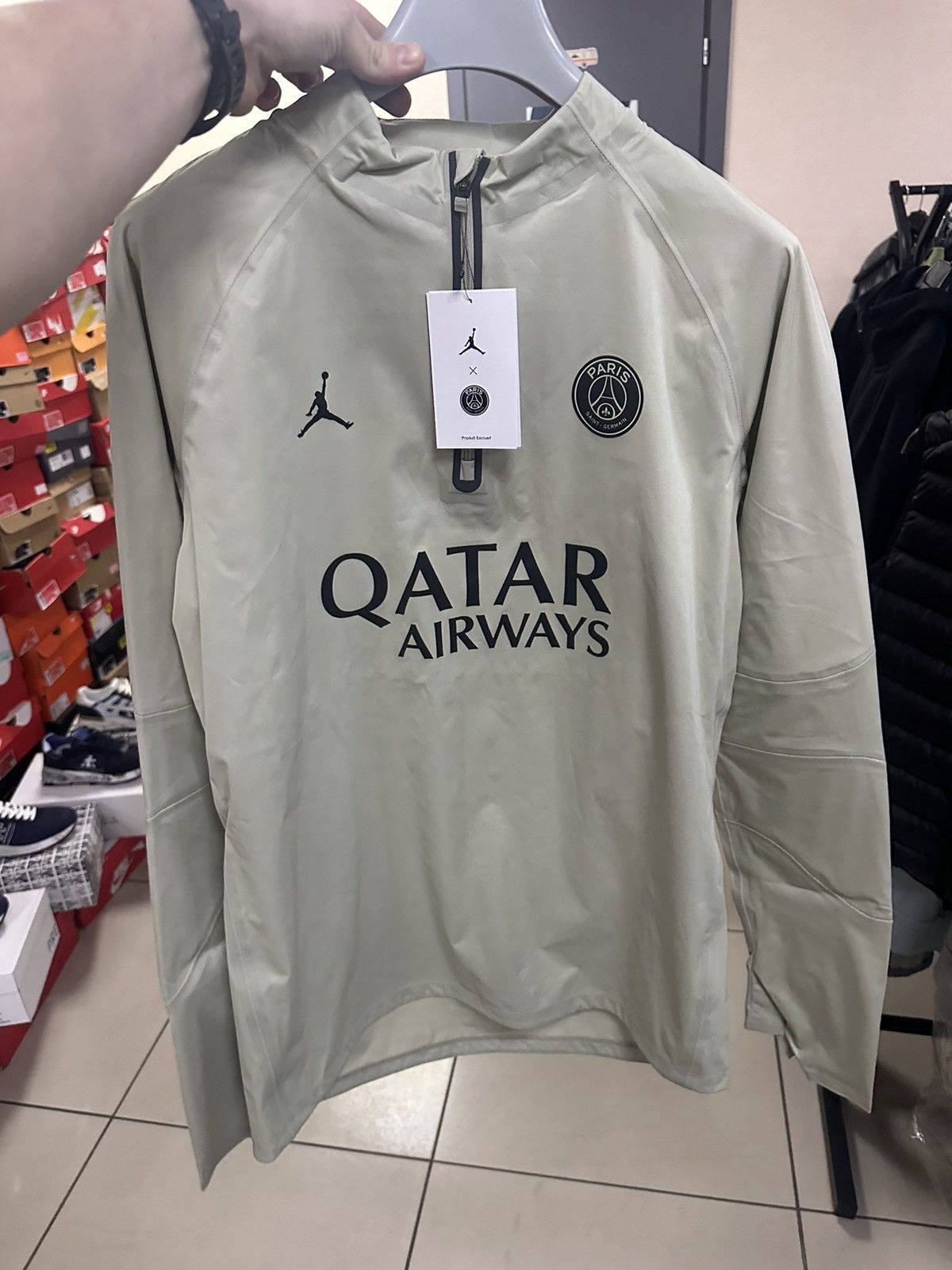 Jordan Brand Soccer Jersey Paris psg x Jordan track jacket training Qatar size M Grailed