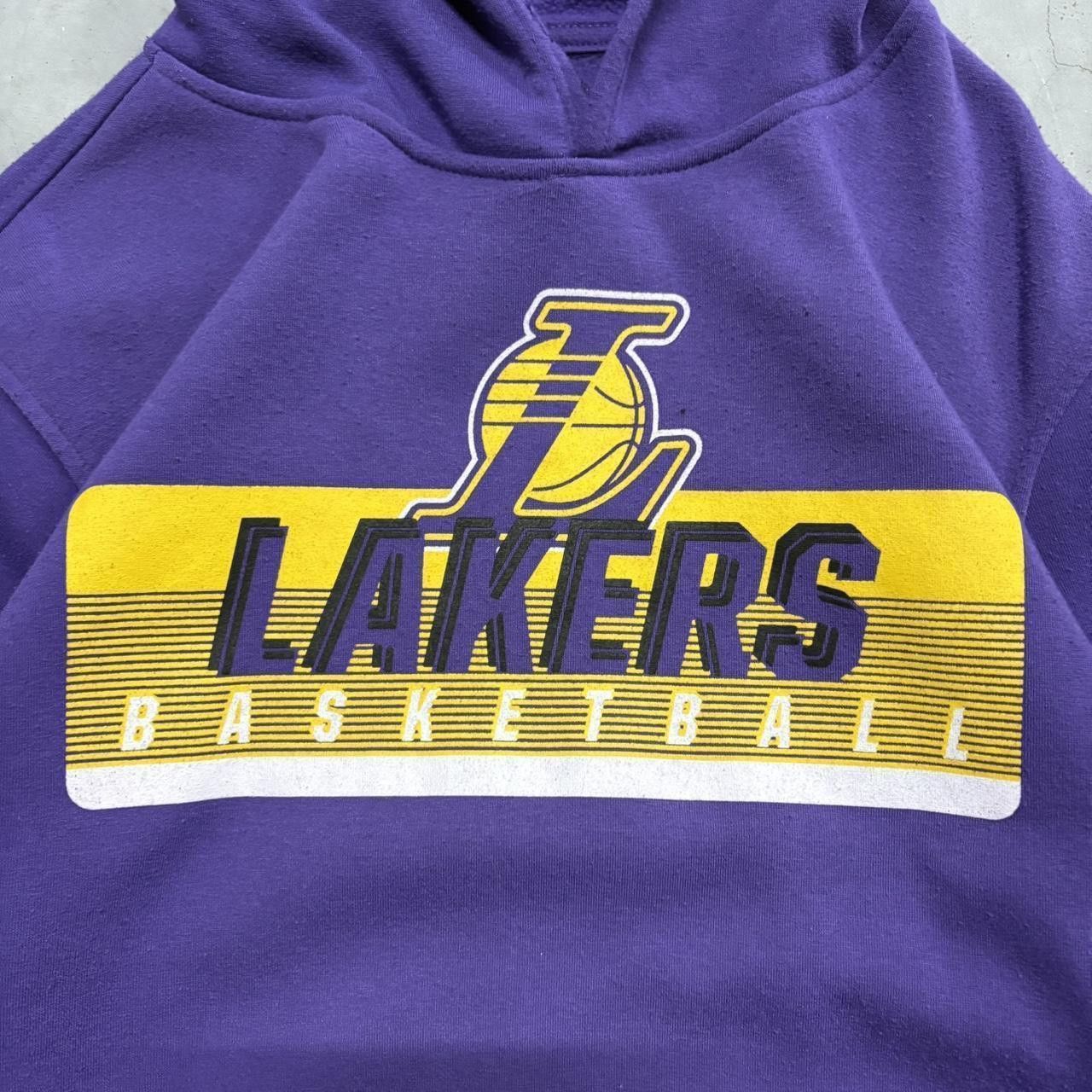 NBA Crazy Vintage 2000/90s Style NBA Los Angeles Lakers Purple and Gold Hoodie Size US M / EU 48-50 / 2 - 2 Thumbnail