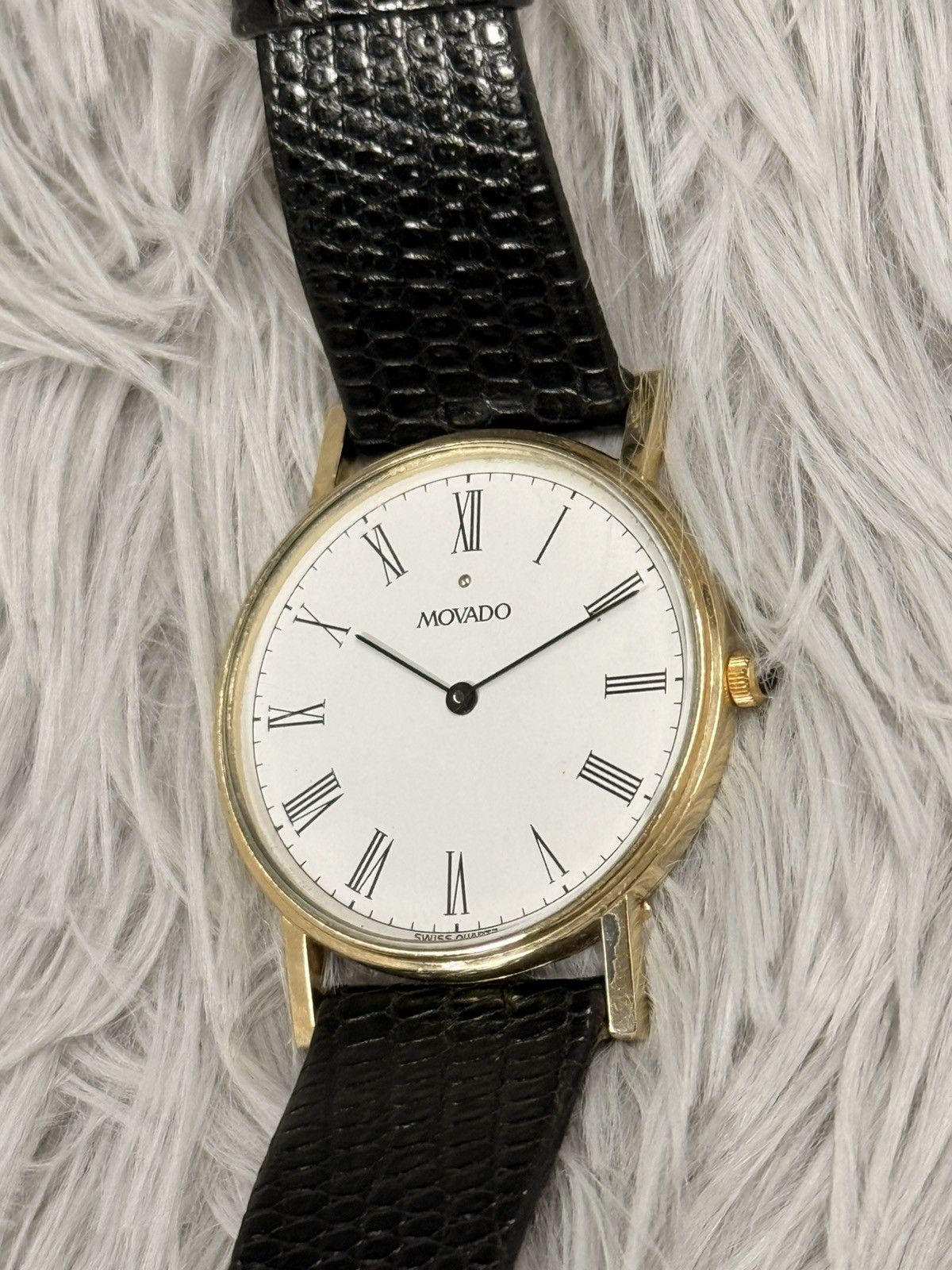 Vintage MOVADO ETA Swiss Quartz Men’s Watch 14K Solid Gold Size ONE SIZE - 11 Thumbnail