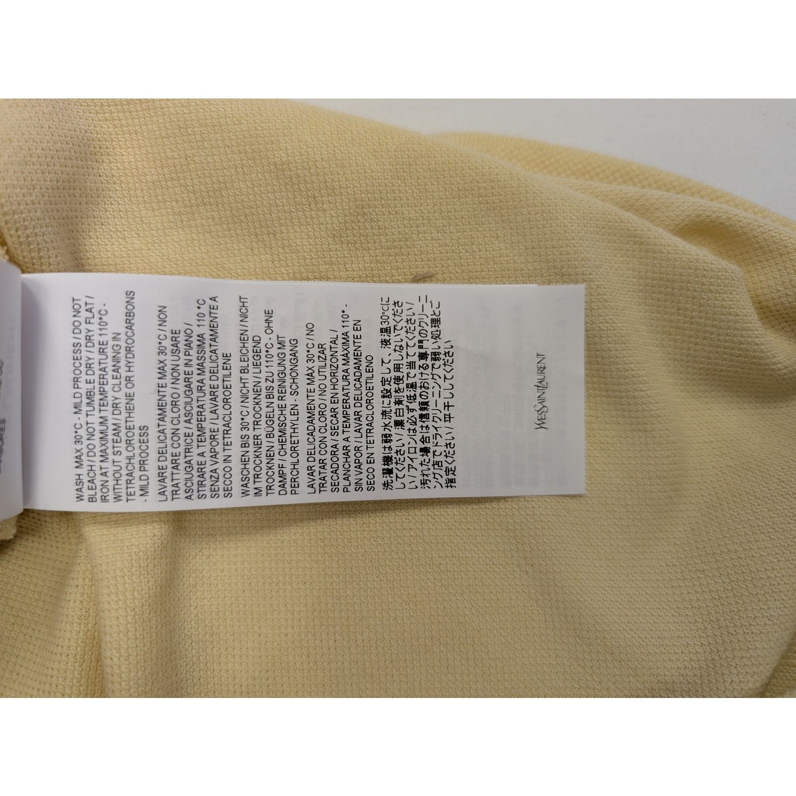 Saint Laurent Paris o1rshd1 Polo Sans Manches Broderie Vest in Cream Size US XL / EU 56 / 4 - 12 Thumbnail