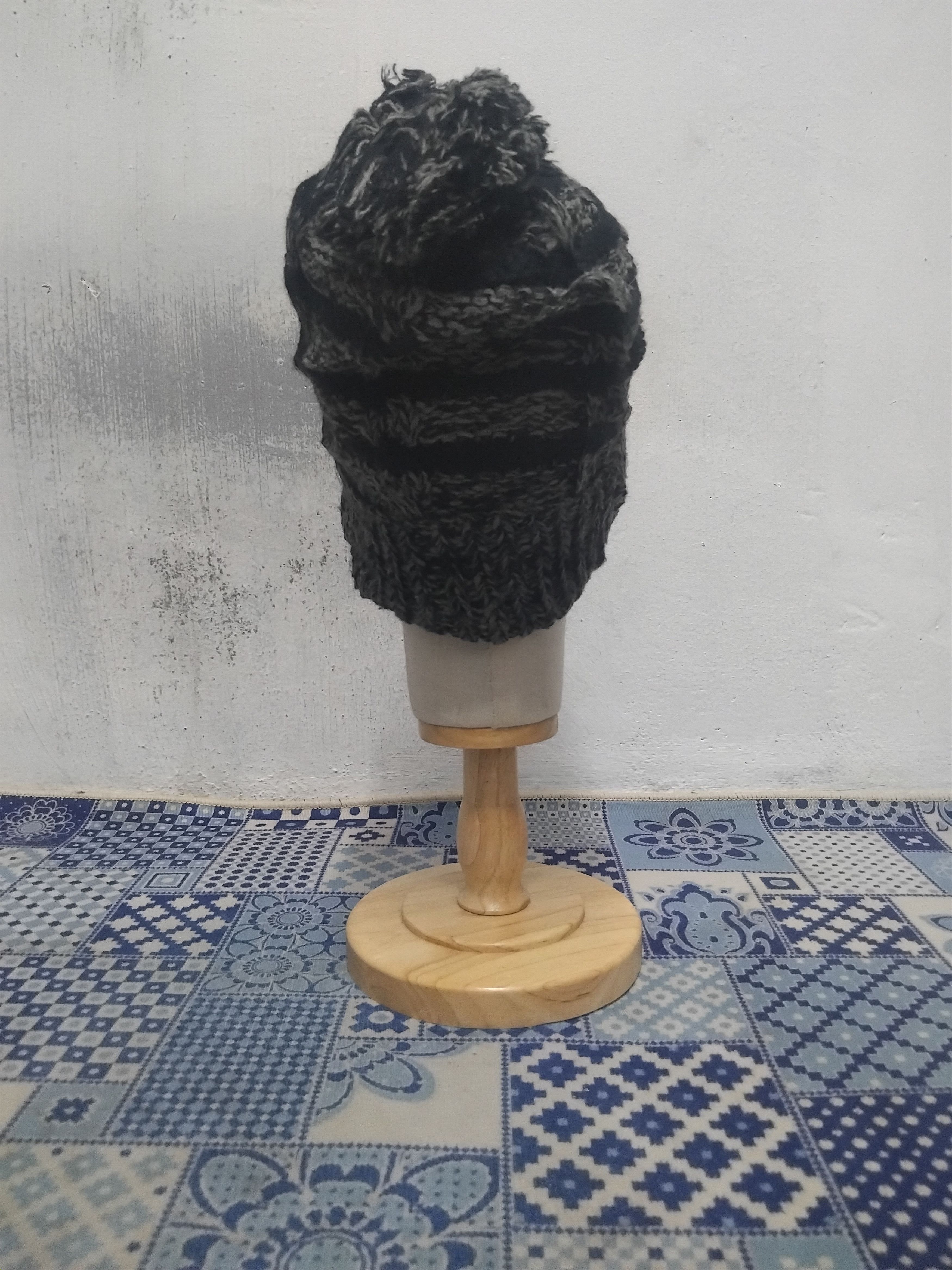 PPFM Stripe gothic style button Beanie Size ONE SIZE - 7 Thumbnail