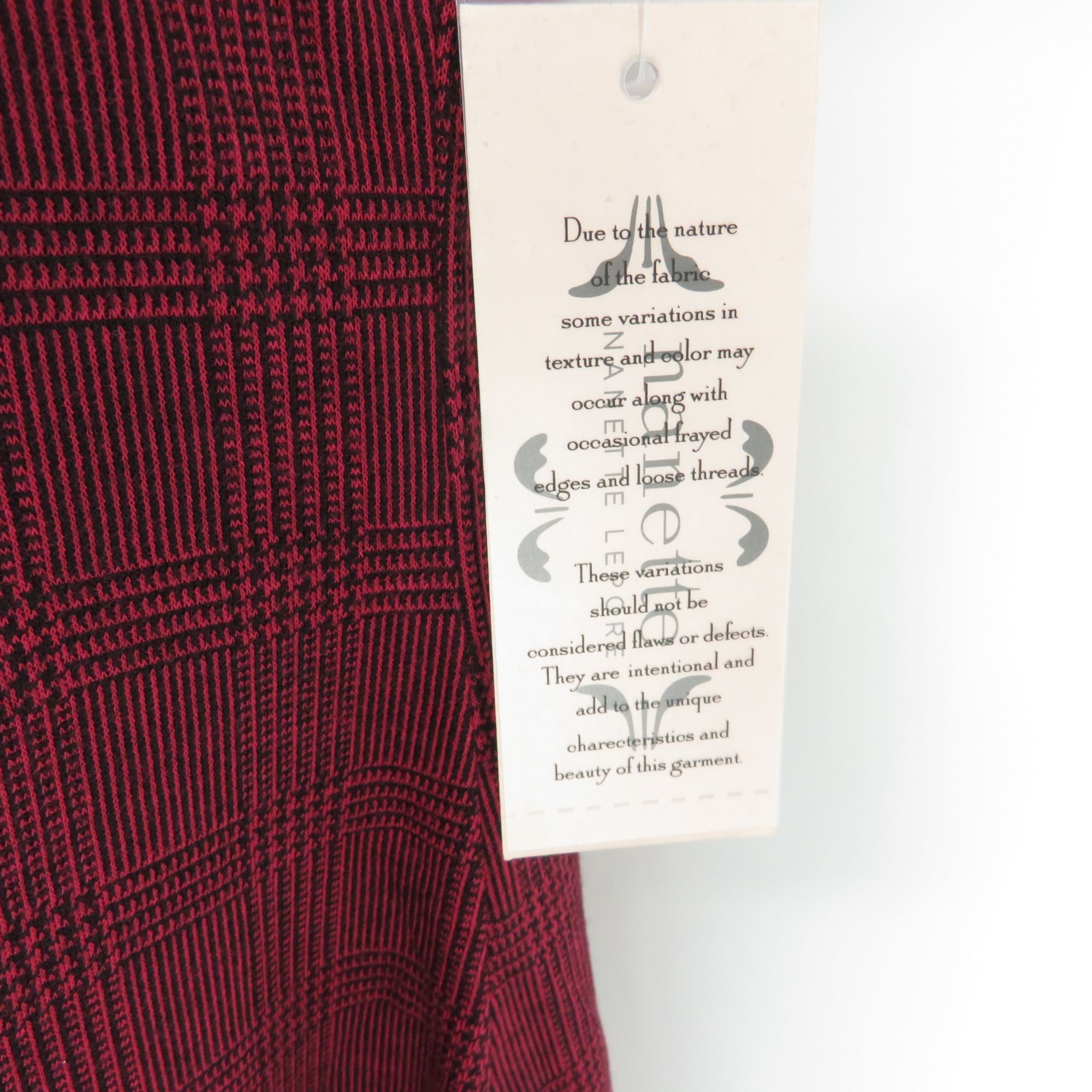 Other Nanette Burgundy Plaid Short Sleeve Mock Neck A-Line Dress S Size M / US 6-8 / IT 42-44 - 4 Thumbnail