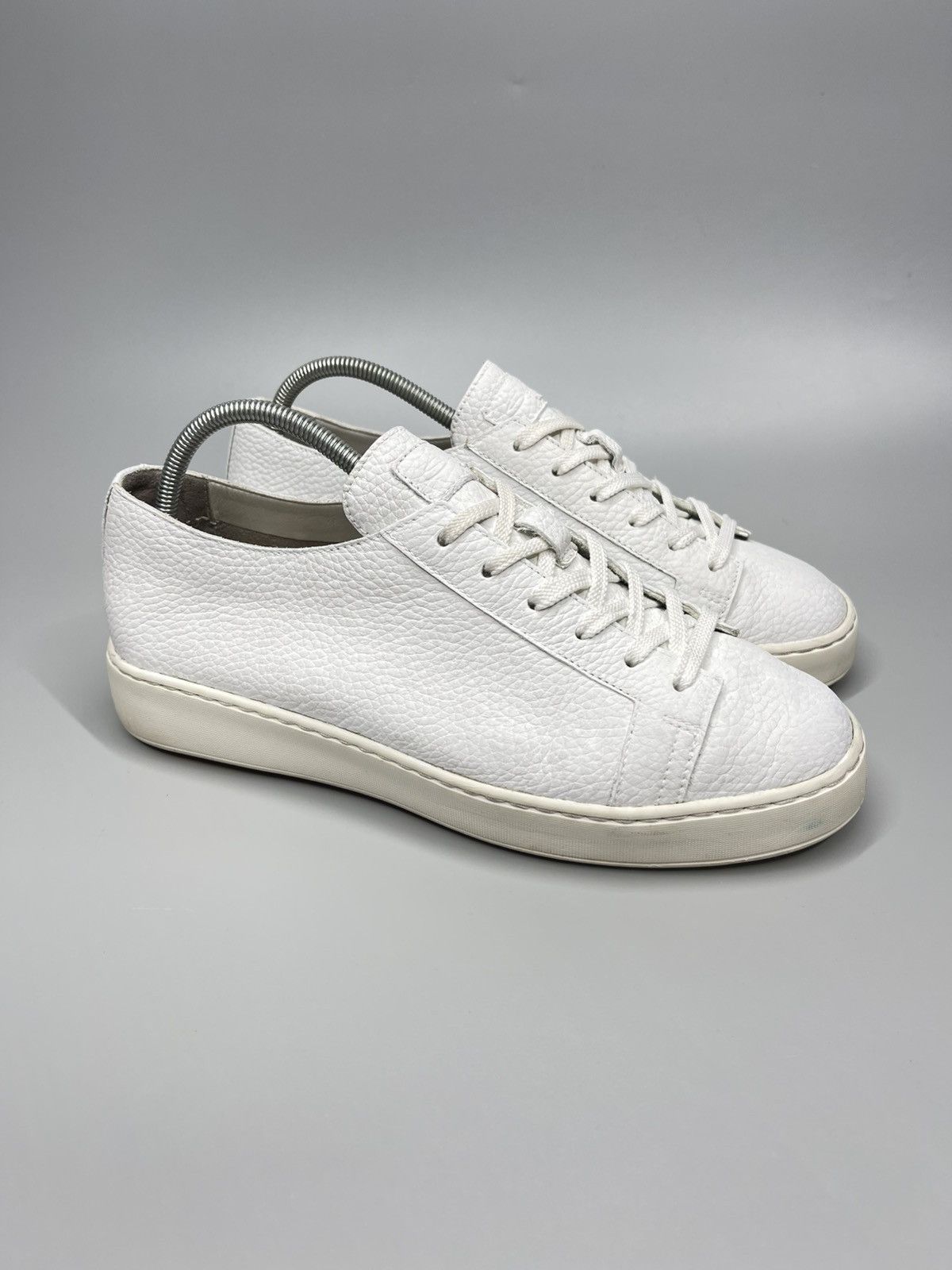 Santoni Santoni Leather Low Top Sneakers Size US 5.5 / EU 38 - 1 Thumbnail