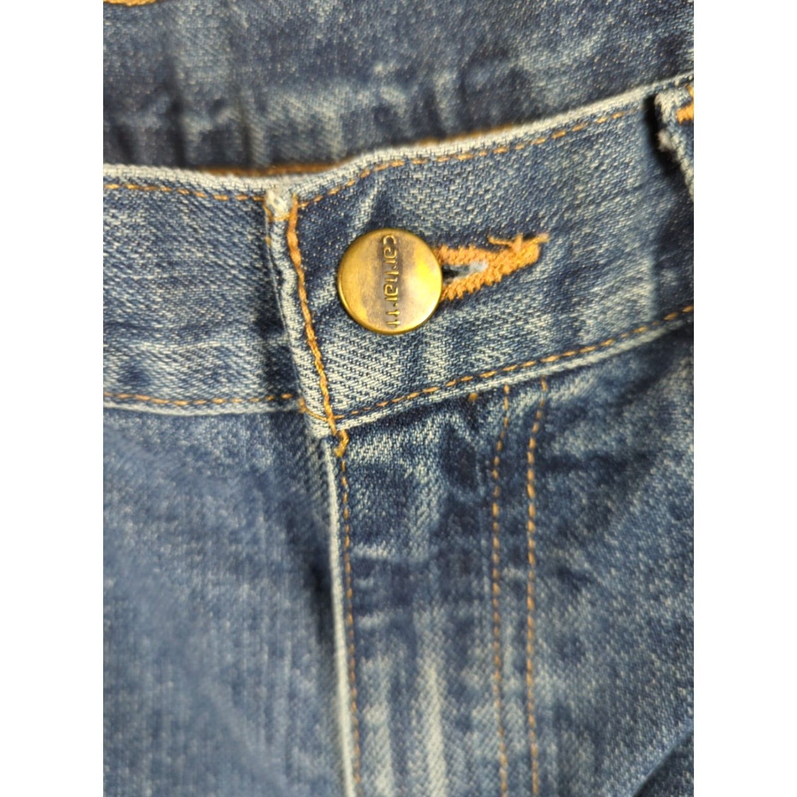 Carhartt VINTAGE Carhartt Jeans Men 32x30 Relaxed Fit Straight Leg Denim Blue Jeans 101483-980 Size US 32 / EU 48 - 2 Thumbnail