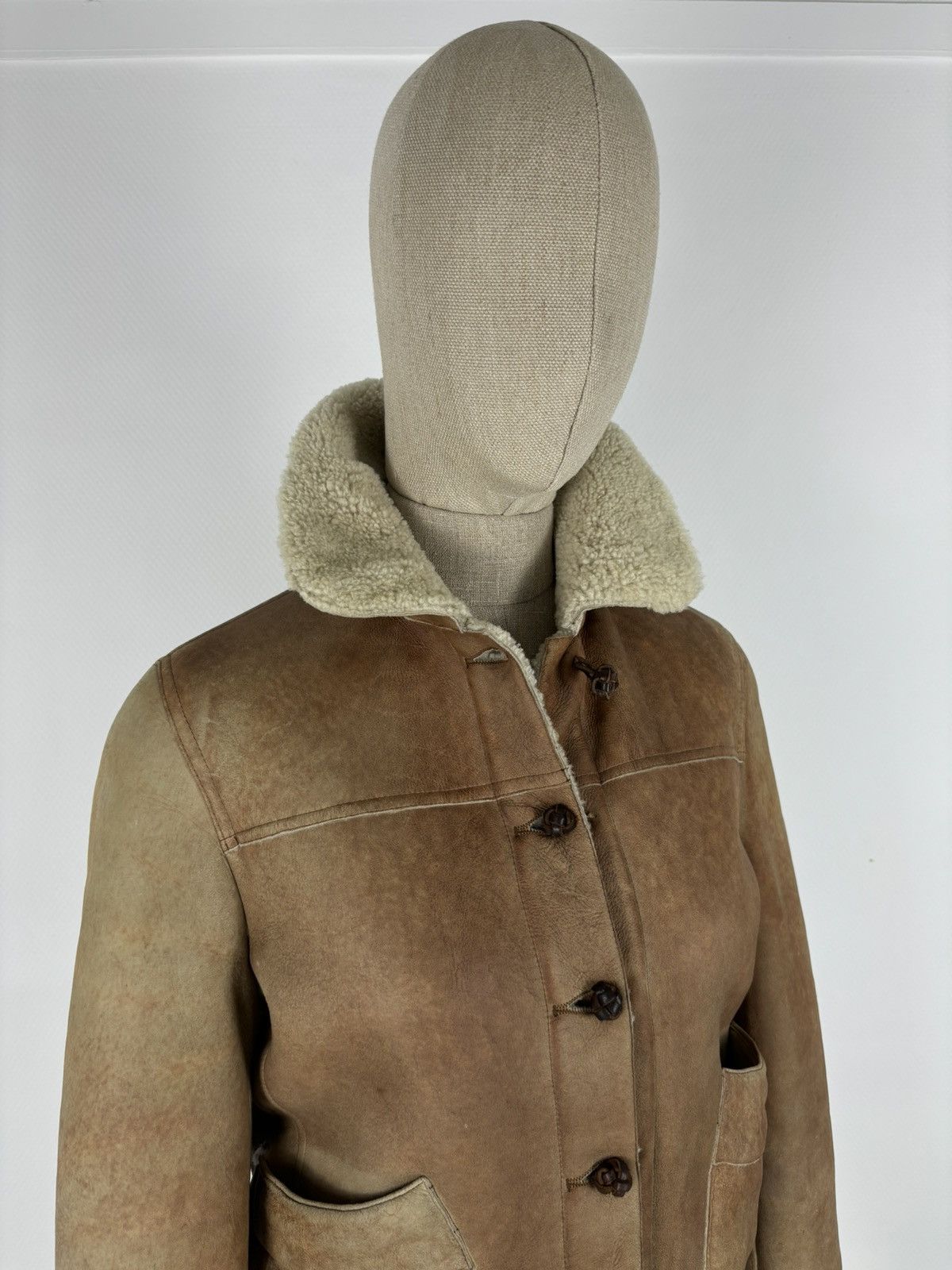 Miu Miu PRADA Sheepskin Dyed Fur Leather Coat Aviator Jacket Bomber Size M / US 6-8 / IT 42-44 - 16 Thumbnail