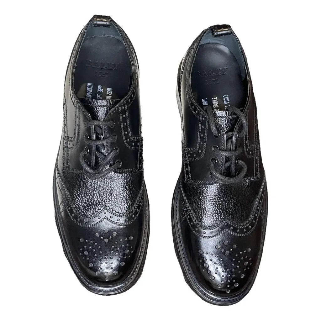 Bally o1y1224 Lace Up Leather Shoes in Black Size US 7 / EU 40 - 1 Thumbnail