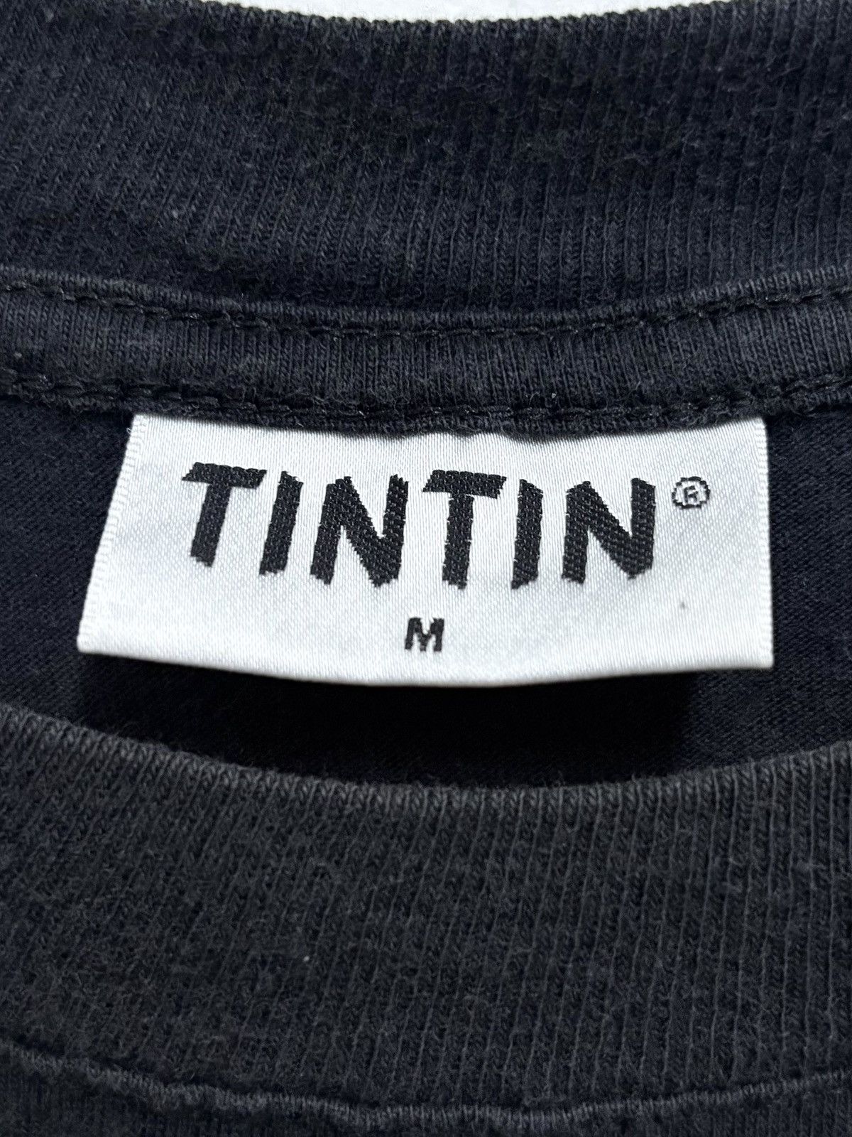 Vintage Vintage 90's Comics The Adventures of Tintin T-Shirt Size US L / EU 52-54 / 3 - 8 Thumbnail