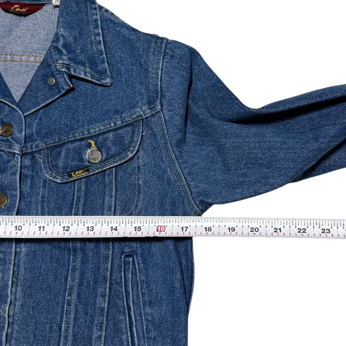 Lee 80s Ms. Lee Union Made Denim Jean Jacket Women's 11/12 Size S / US 4 / IT 40 - 8 Thumbnail