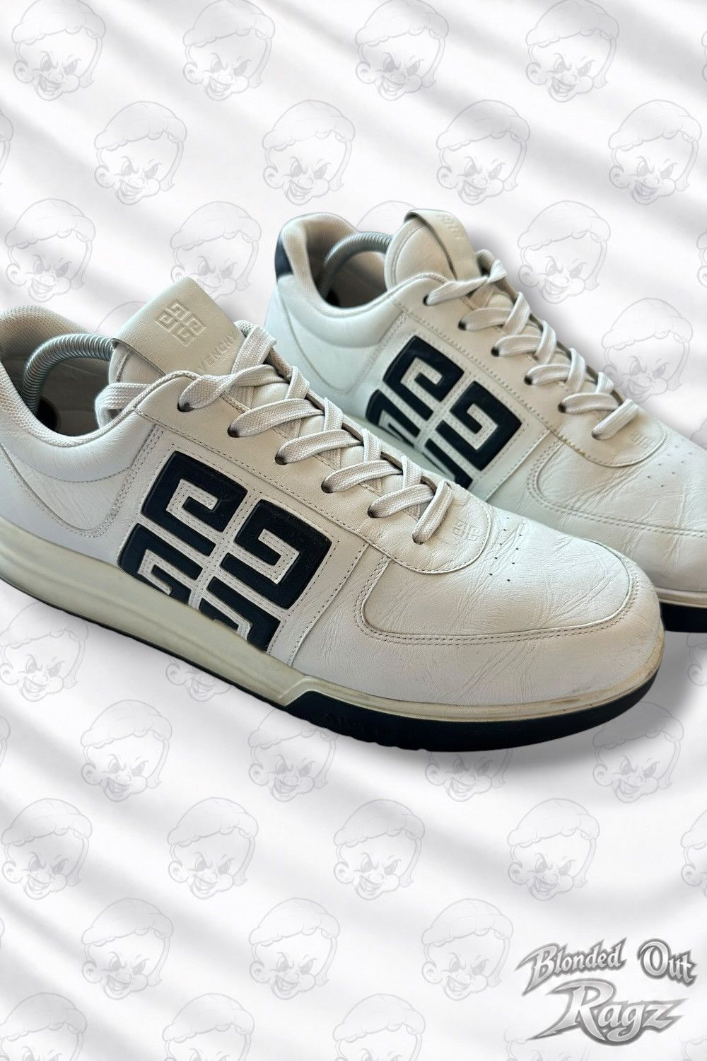 Givenchy Givenchy G4 Leather Sneakers White Size US 11 / EU 44 - 2 Thumbnail