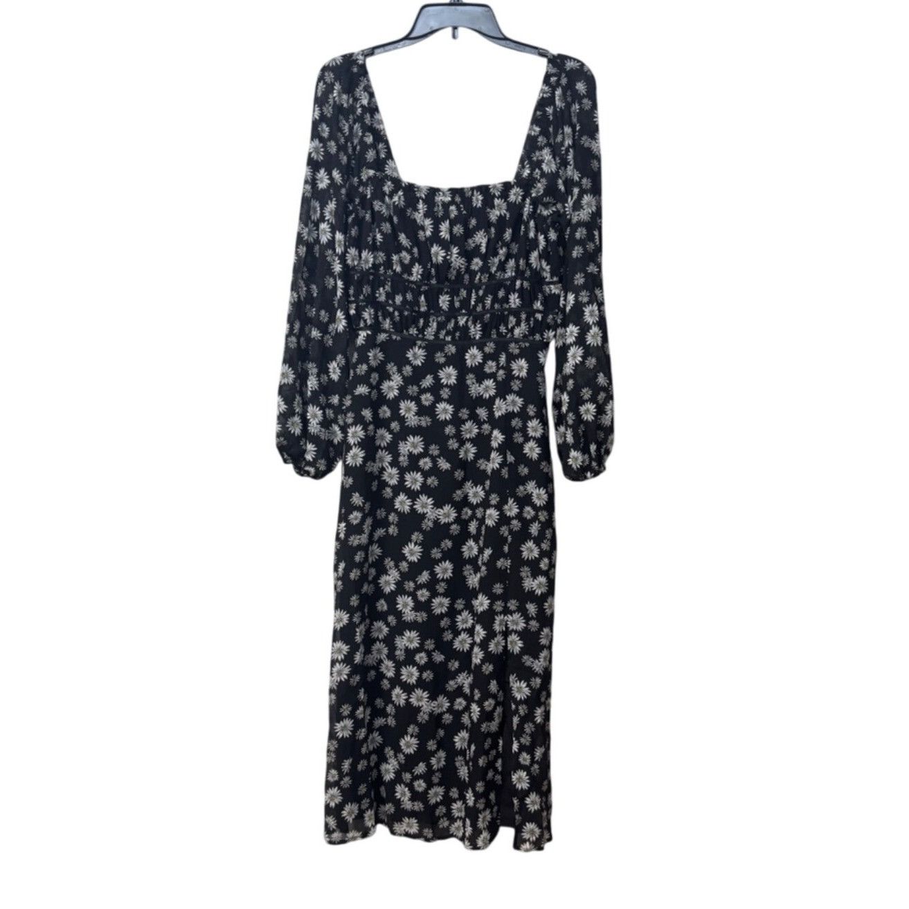 Other LEYDEN Daisy Print Smocked Midi Dress, Black Daisy, Size M Size M / US 6-8 / IT 42-44 - 10 Thumbnail
