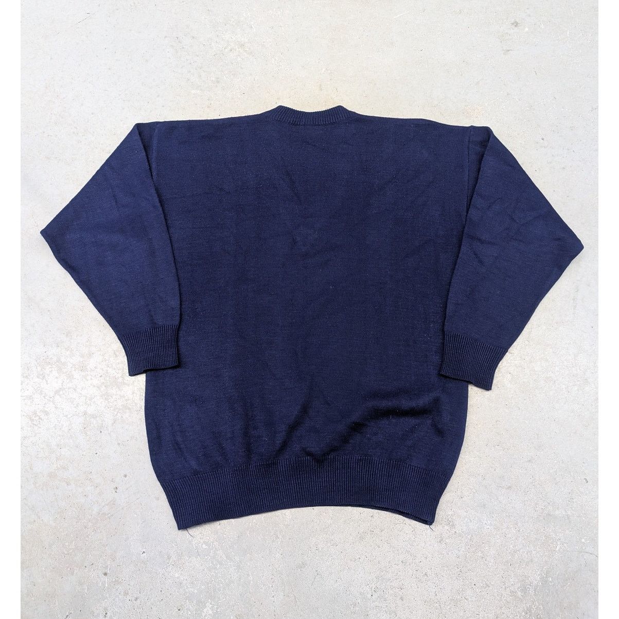 Lacoste × Vintage Vintage La Chemise Lacoste Navy Blue V-Neck knit sweater Size US L / EU 52-54 / 3 - 2 Thumbnail