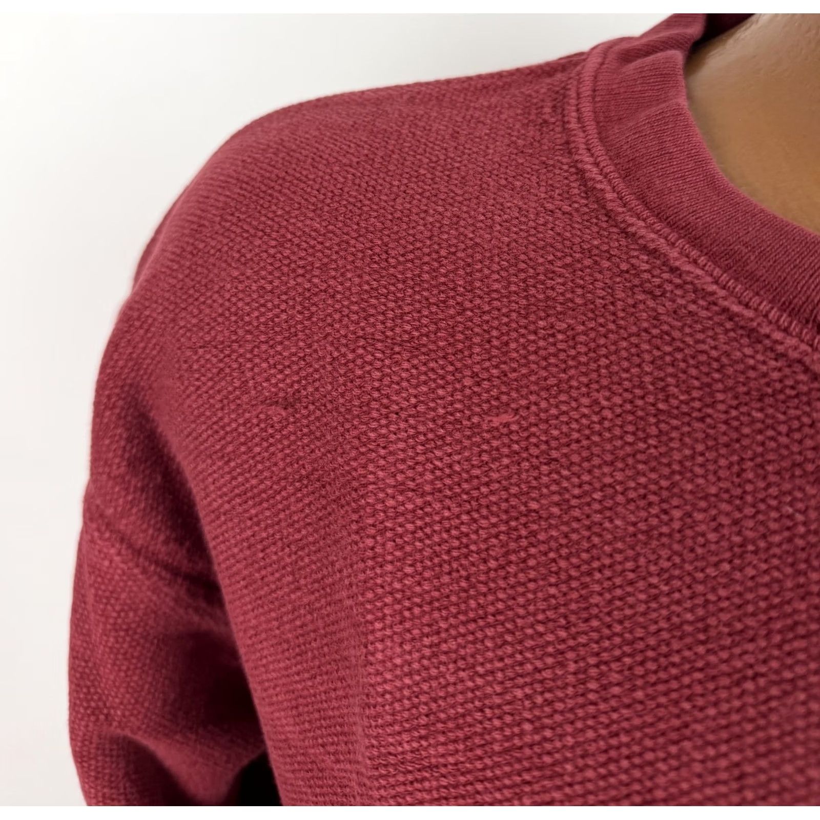 Lands' End VINTAGE Lands' End Pique Knit Sweatshirt Mens M Red Embroidered 90s Retro Classic Pullover Shirt Men Size US M / EU 48-50 / 2 - 6 Thumbnail