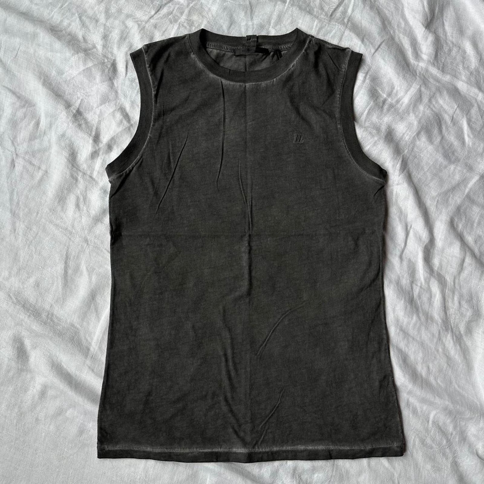 Helmut Lang Grey Overdyed Helmut Lank Sleeveless Tank Top Muscle Shirt Size S / US 4 / IT 40 - 6 Thumbnail