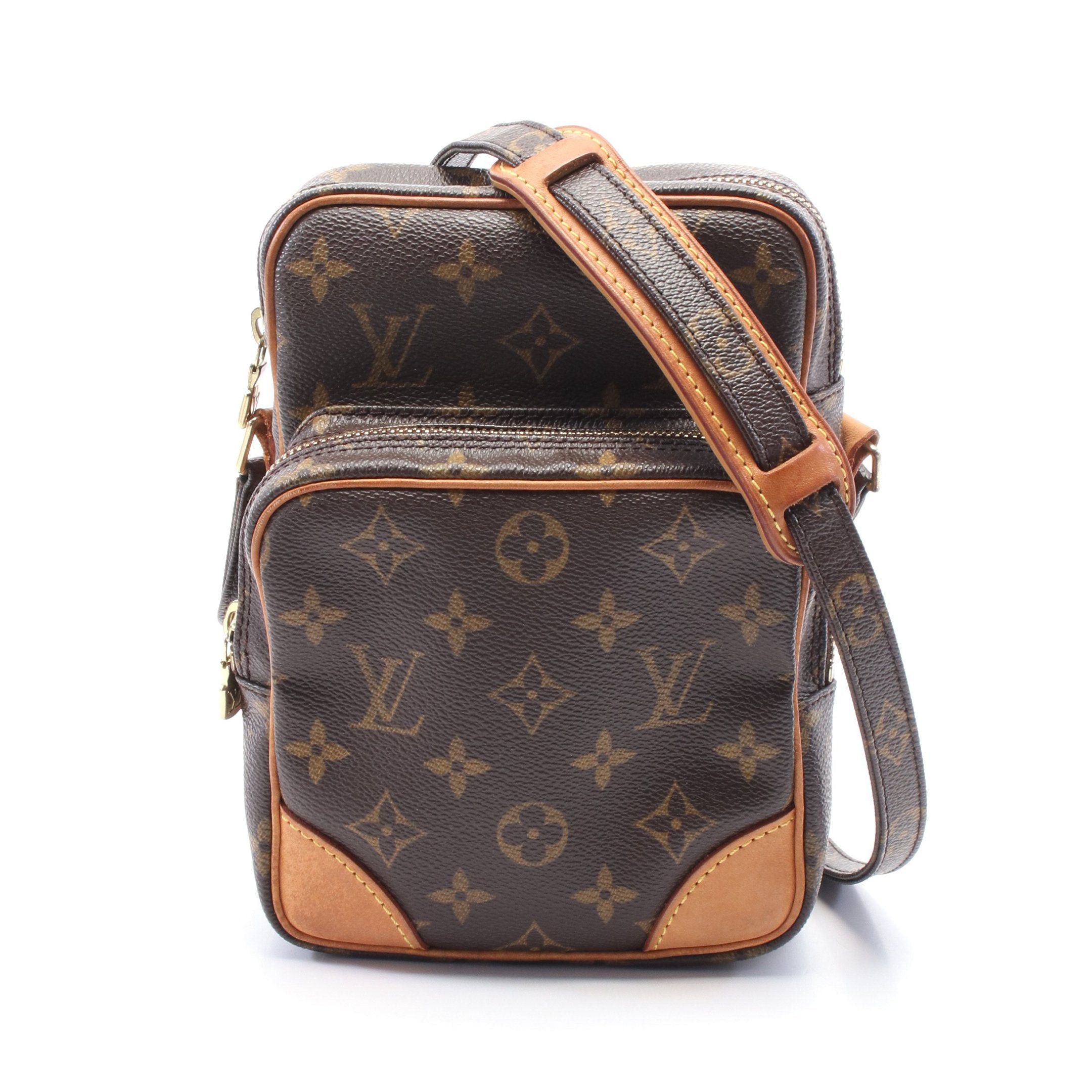 Louis Vuitton Louis Vuitton Amazon Monogram Shoulder Bag Leather Brown Size ONE SIZE - 1 Thumbnail