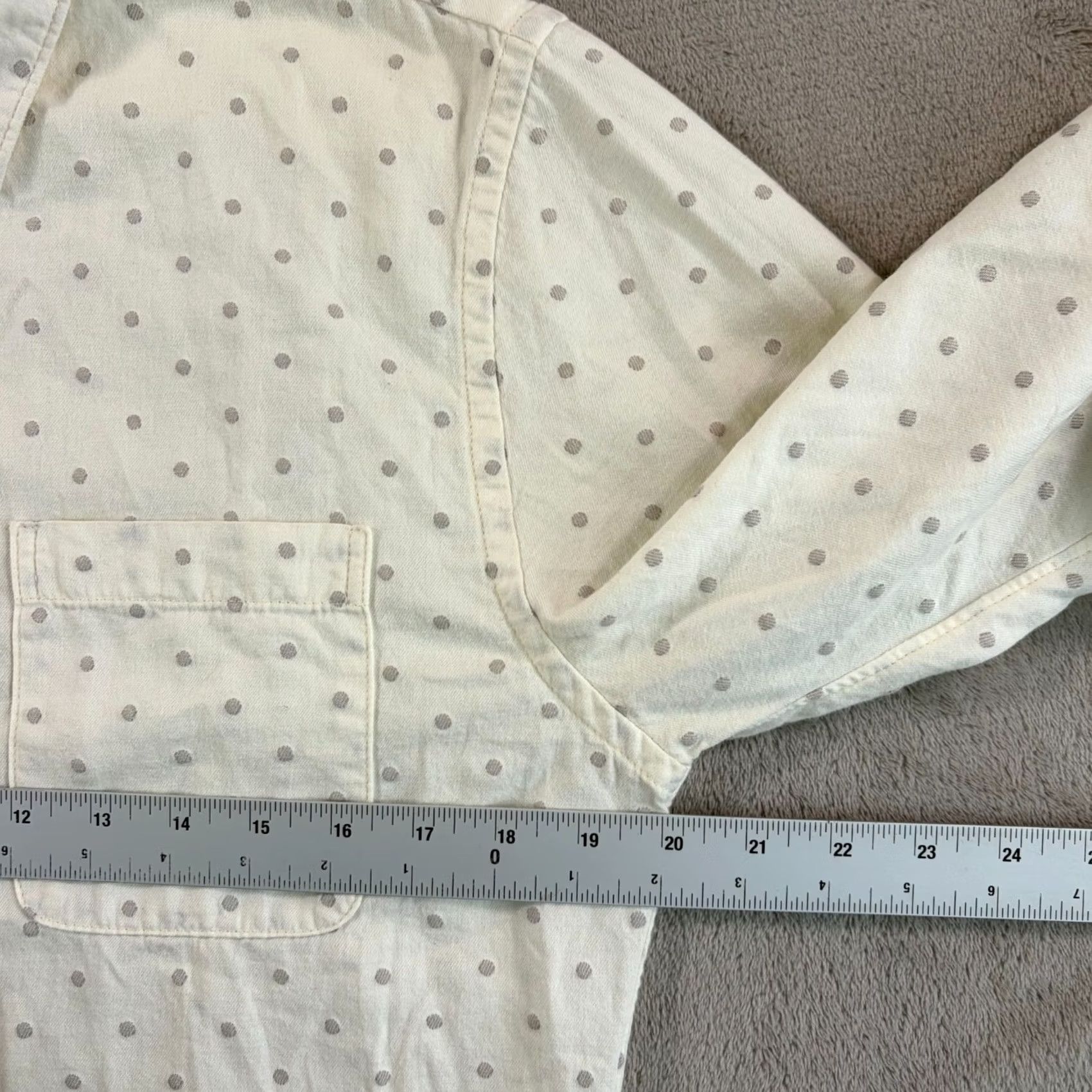 KATO Hiroshi Kato Embroidery Dot White Shirt Men Small Pocket Cotton Designer Shirt Men S White Polka Dot Size US S / EU 44-46 / 1 - 5 Thumbnail