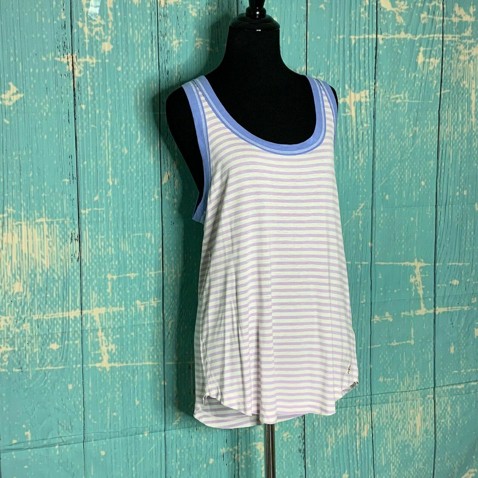 Juicy Couture Juicy Couture Purple White Stripe Racerback Tank Top size M Size M / US 6-8 / IT 42-44 - 12 Thumbnail