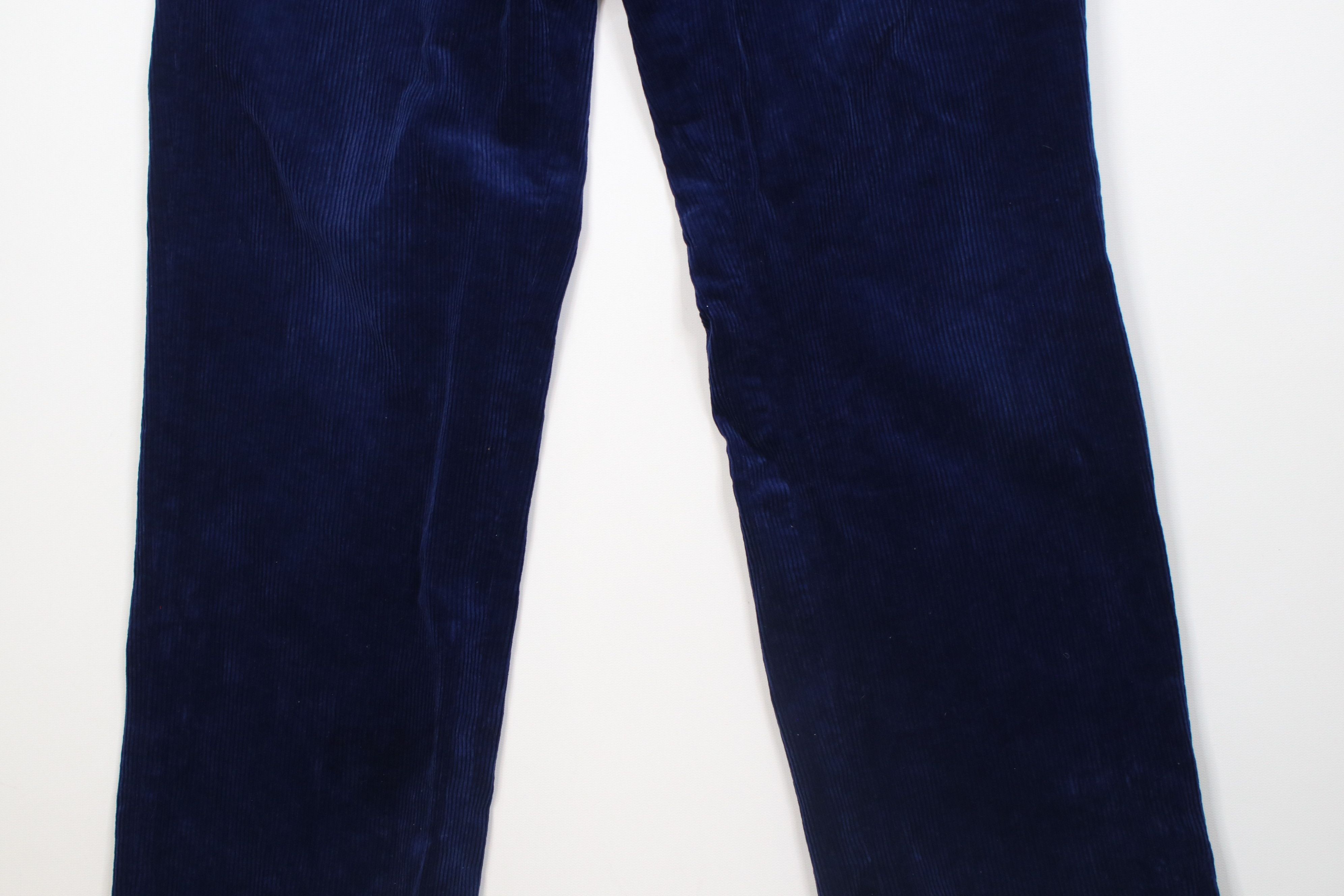 Polo Ralph Lauren Vintage 90s Ralph Lauren Thick Wide Leg Corduroy Pants Blue Size US 34 / EU 50 - 3 Thumbnail