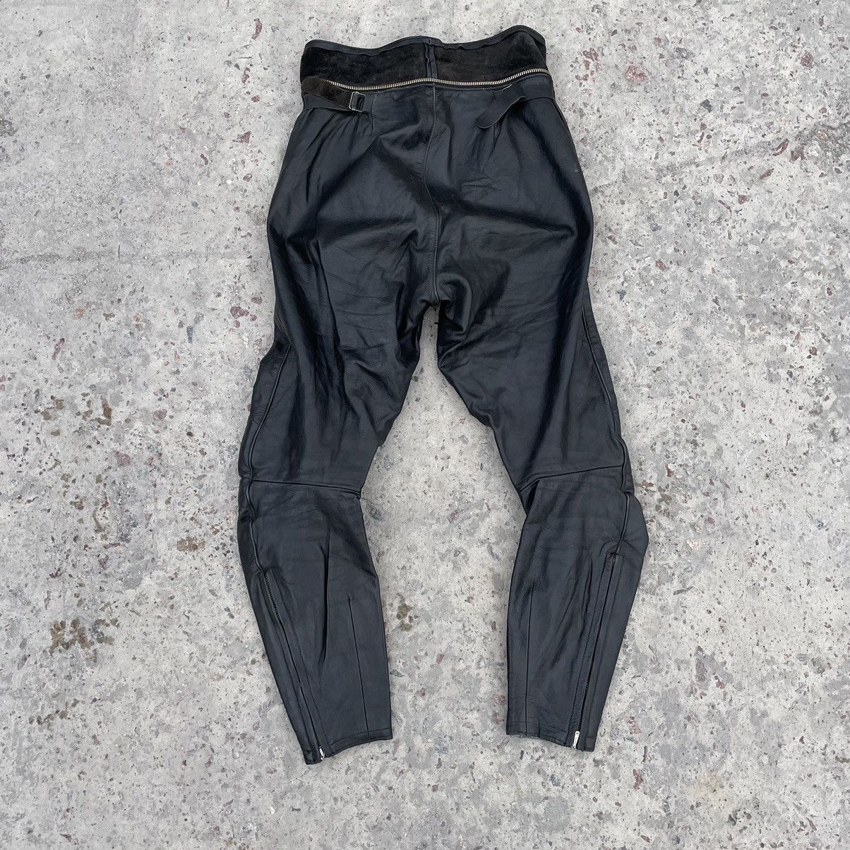 Other Vintage Moto Leather Pants 31-32 Size Y2K 90s USA style Size US 31 - 2 Thumbnail
