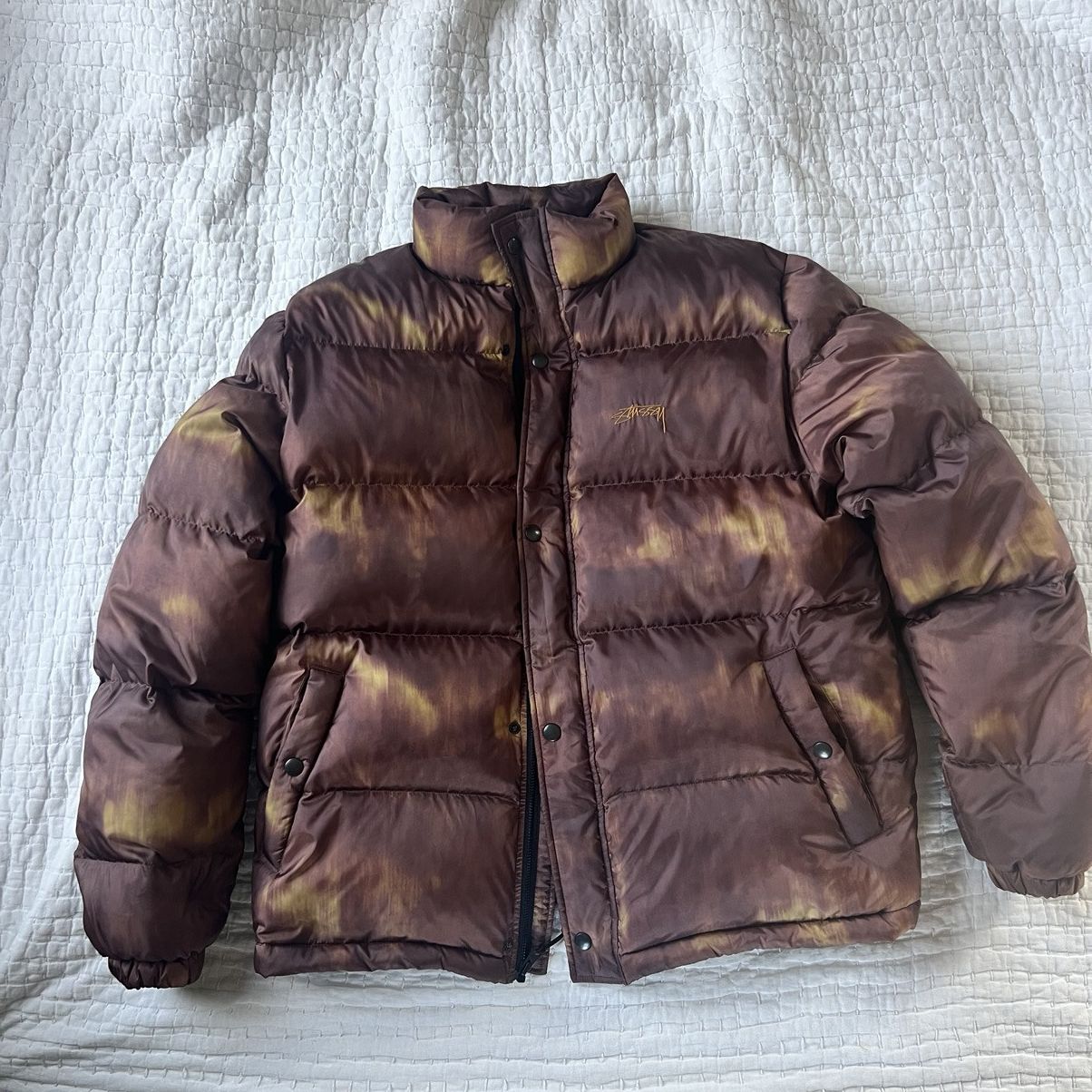 Stussy ULTRA RARE vintage leather coat 90's 💯% AUTHENTIC XS