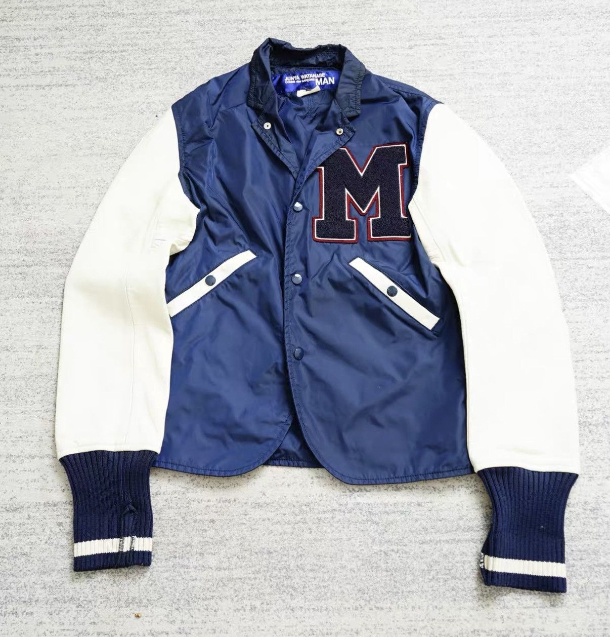 Comme des Garcons Comme des Garçons Junya Watanabe Leather Sleeve Jacket Size US S / EU 44-46 / 1 - 1 Thumbnail