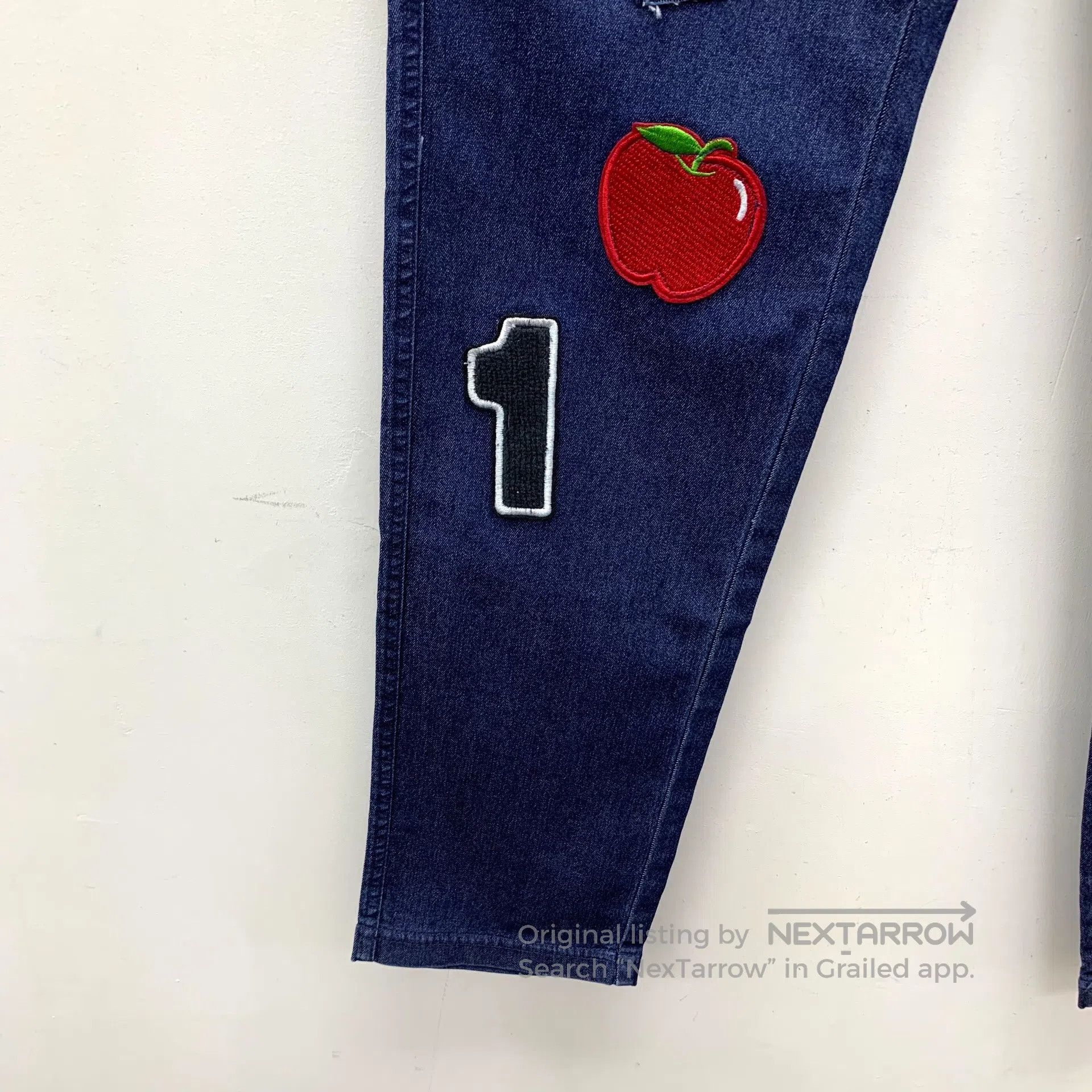 Calzedonia CALZEDONIA size S Dark blue denim casual long pants with l Size US 27 - 4 Thumbnail