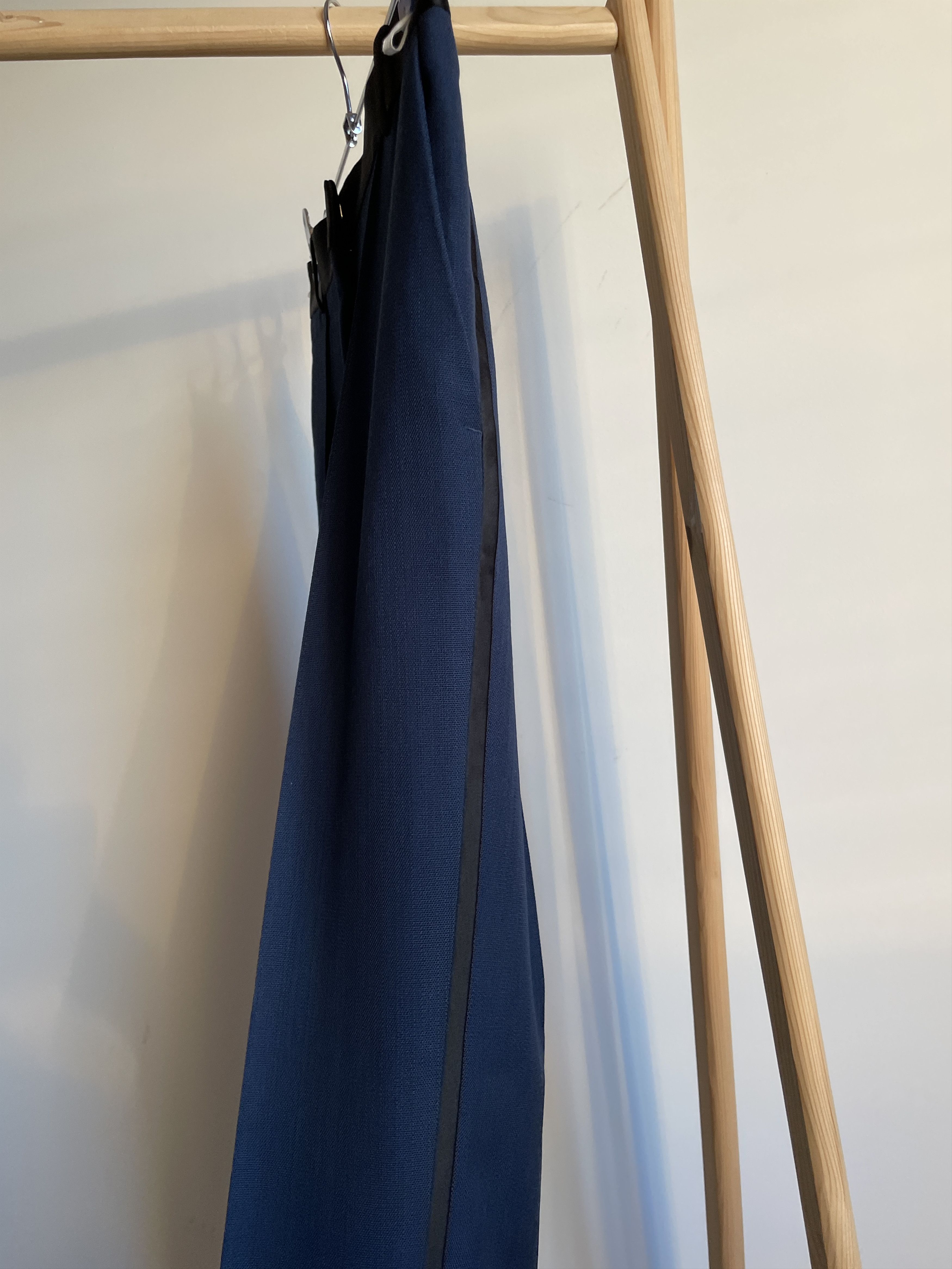 Celine Celine by Phoebe Philo Womens Tuxedo Wool Dress Trousers Size 24" / US 00 / IT 34 - 6 Thumbnail