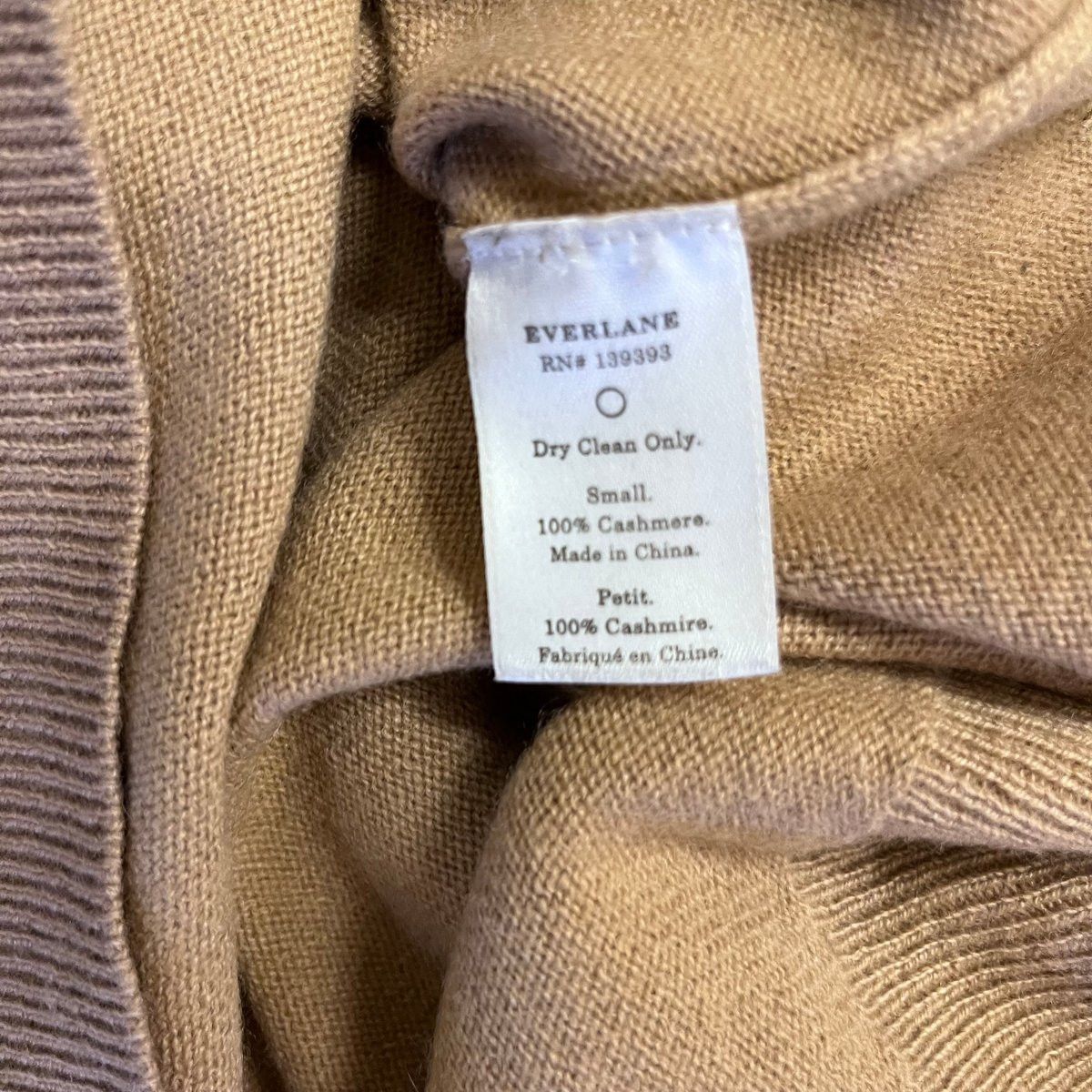 Everlane Everlane Cashmere V-Neck Sweater Camel S Size US S / EU 44-46 / 1 - 4 Thumbnail