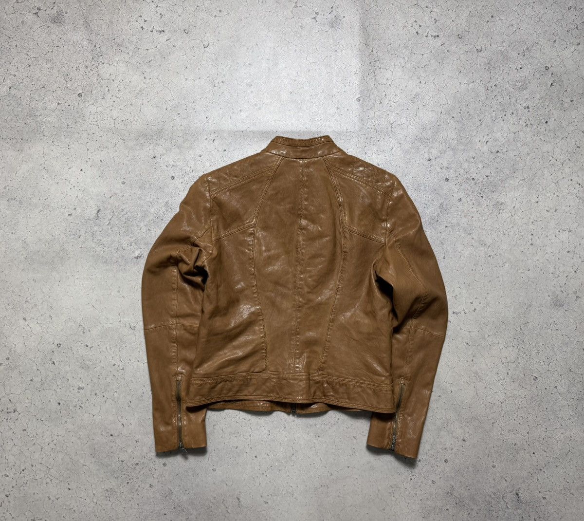 Hugo Boss Hugo Boss Women’s Leather Jacket Brown Size IT 44 Size M / US 6-8 / IT 42-44 - 15 Thumbnail