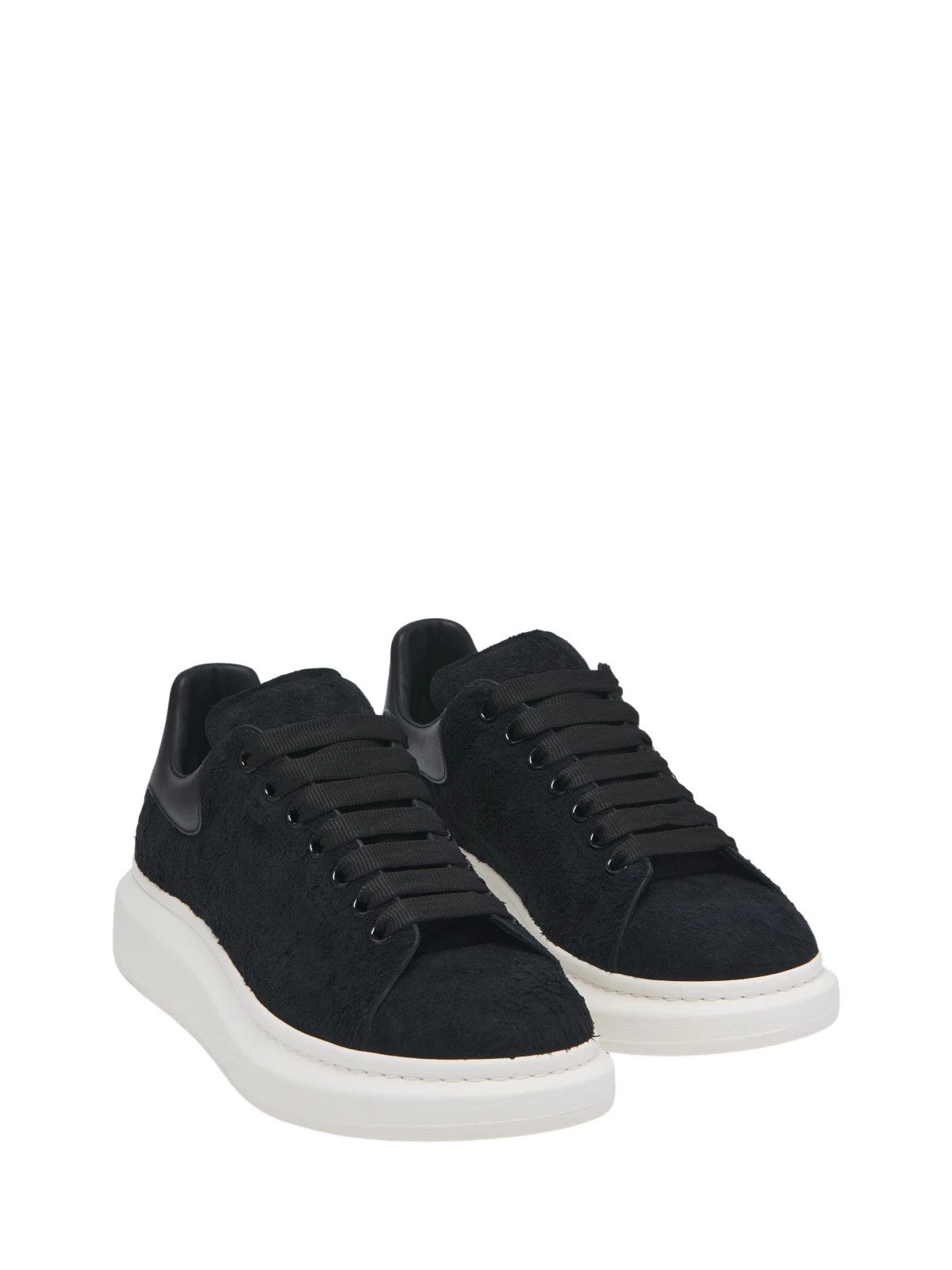 Alexander McQueen MCQUEEN Men's Black Suede Oversized Sneakers Authentic Size US 6 / EU 39 - 2 Thumbnail
