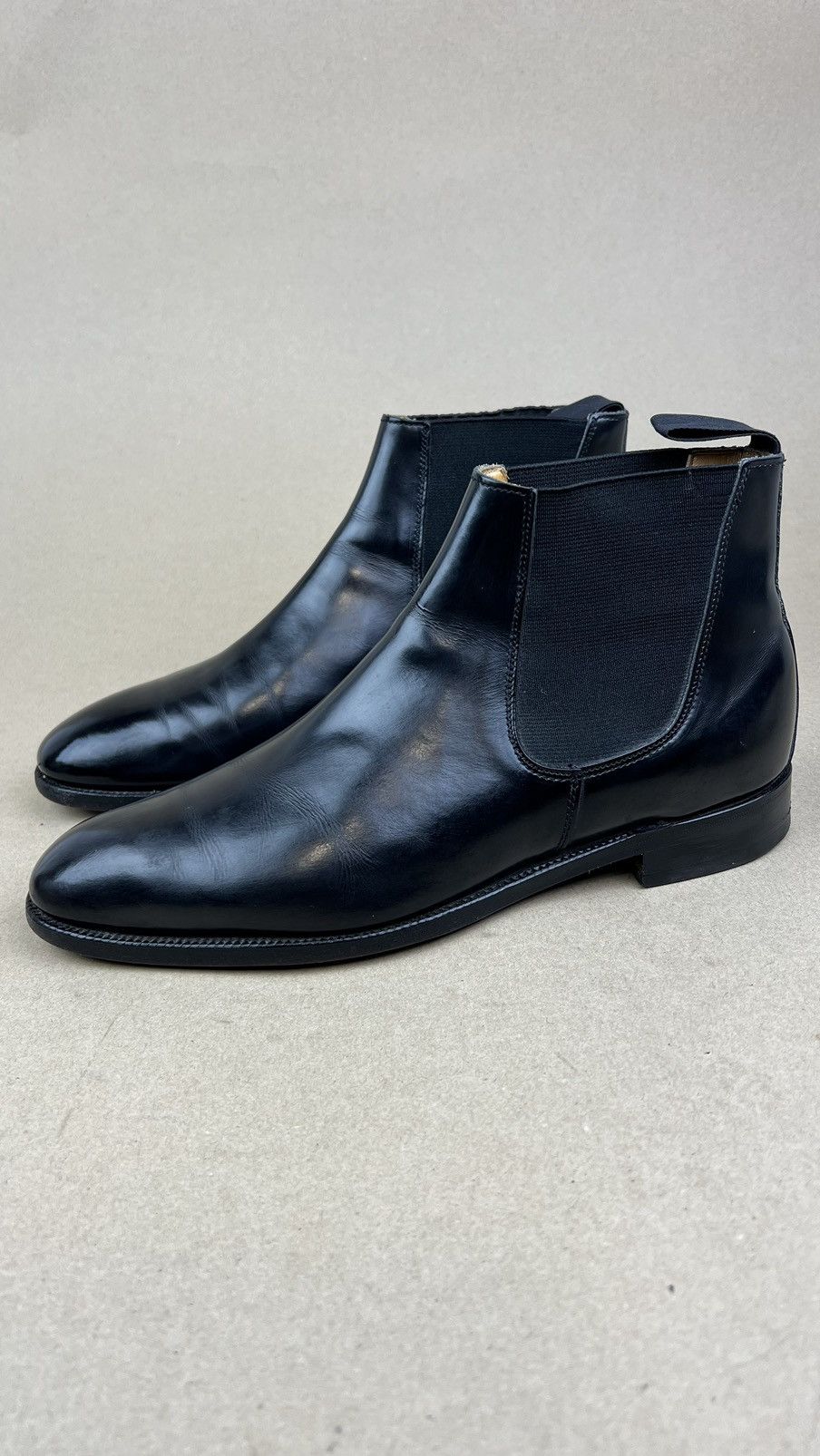 Alfred Sargent x Shiptov Boots Leather Chelsea Shoes Black
