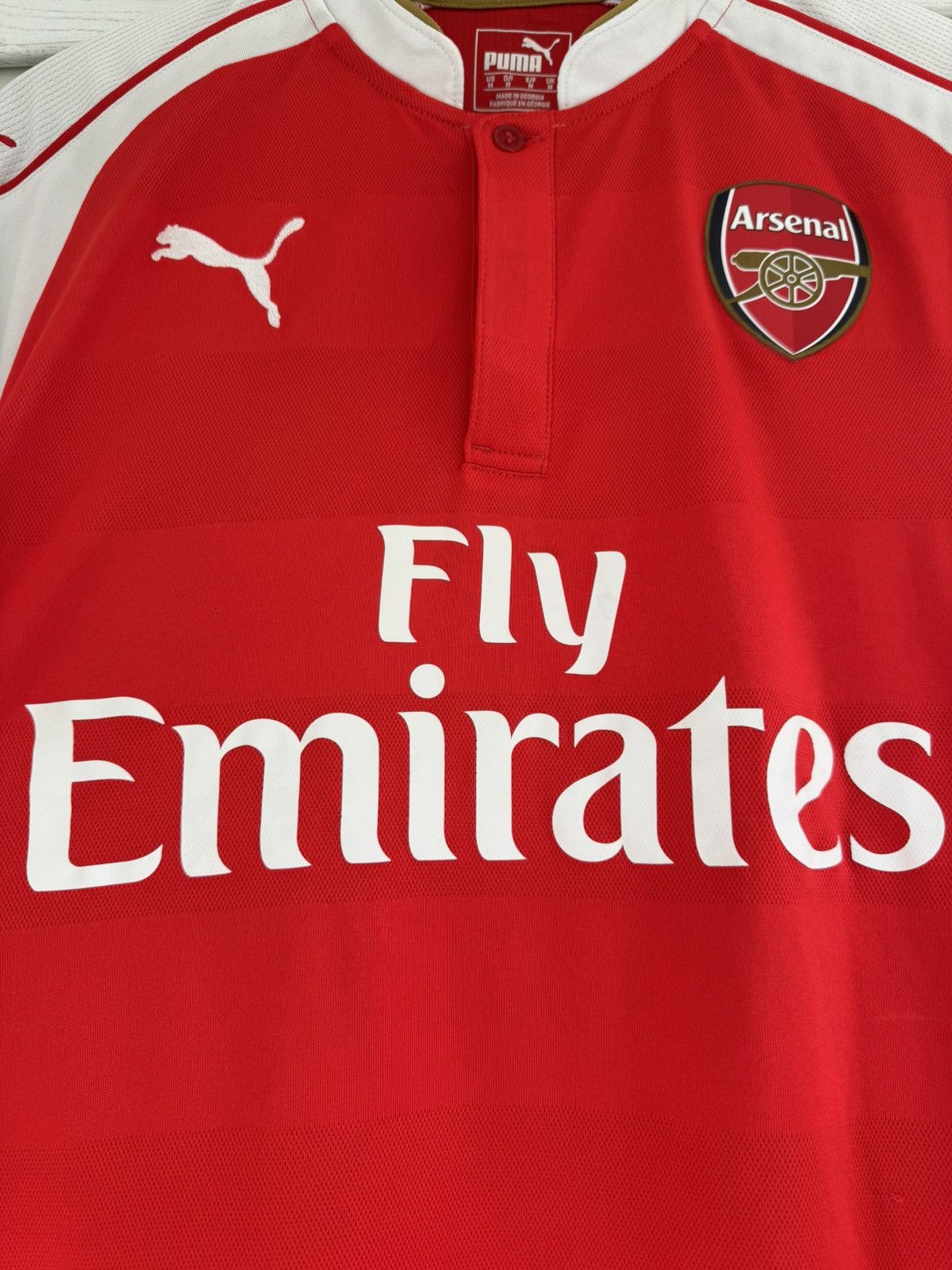 Puma Arsenal 2015-2016 Home Soccer Jersey Football Shirt Kit Size US M / EU 48-50 / 2 - 7 Thumbnail