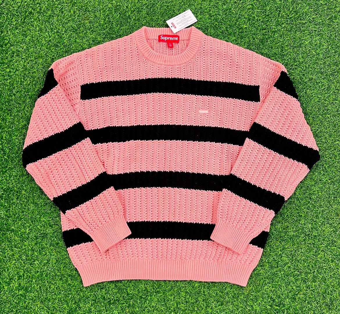 トップス Supreme Loose Gauge Stripe Sweater L Supreme Loose Gauge Stripe Small Box Sweater (SS25) - $148