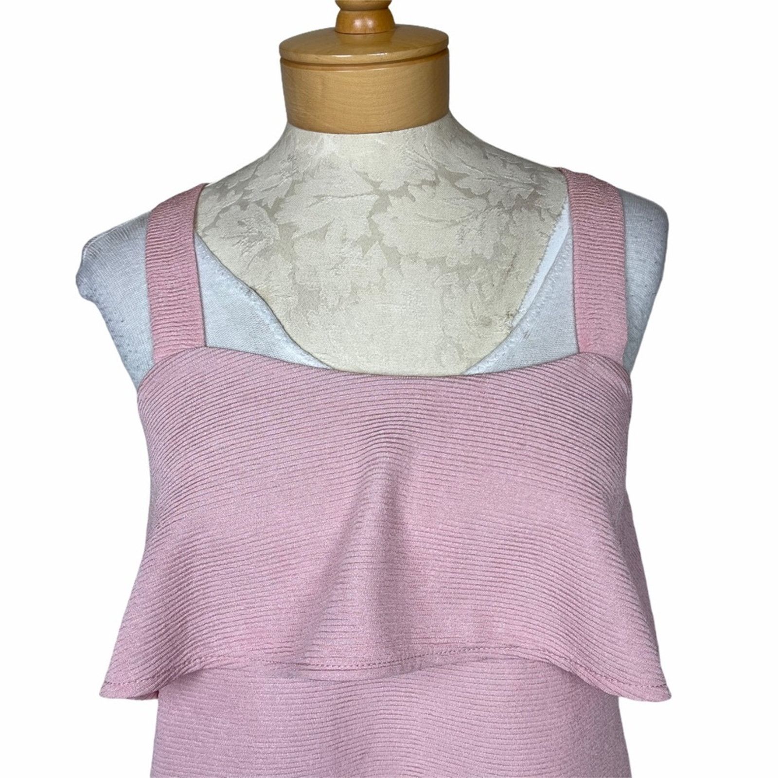 Madewell Madewell Texture & Thread Tiered Tank Top Pink XS Size XS / US 0-2 / IT 36-38 - 5 Thumbnail