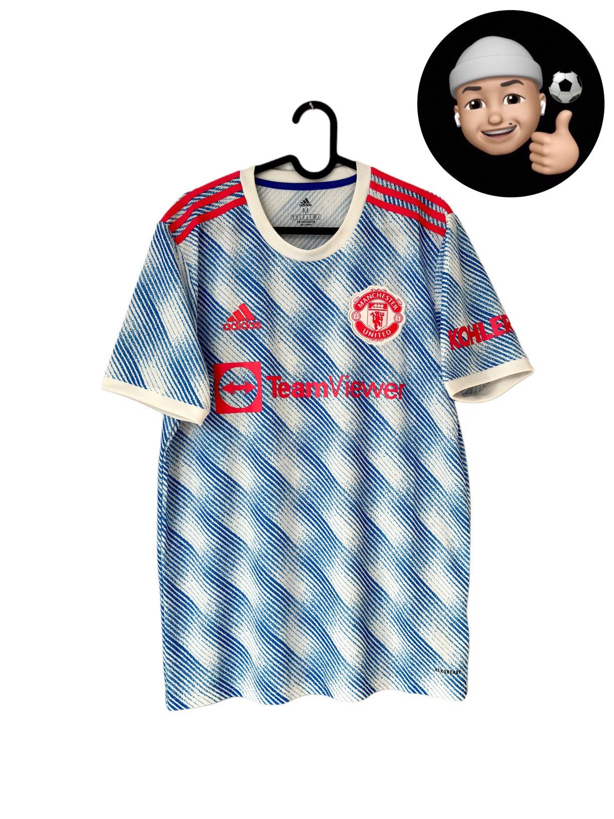Adidas 2021 2022 Manchester United Away Adidas Soccer Jersey Shirt Size US M / EU 48-50 / 2 - 1 Thumbnail