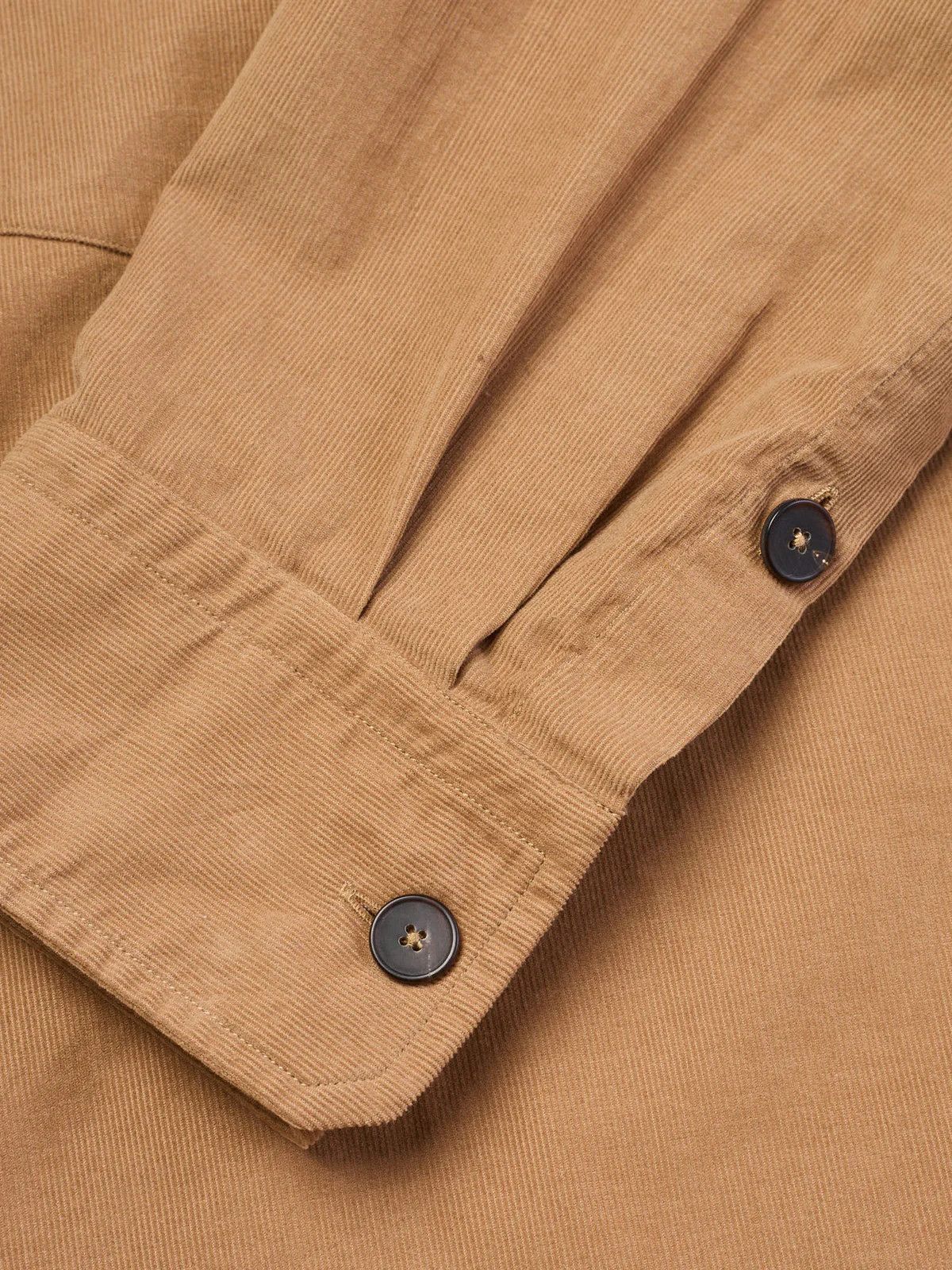 Ermenegildo Zegna ERMENEGILDO ZEGNA Brown Cotton Corduroy Western Shirt L NEW Size US L / EU 52-54 / 3 - 5 Thumbnail
