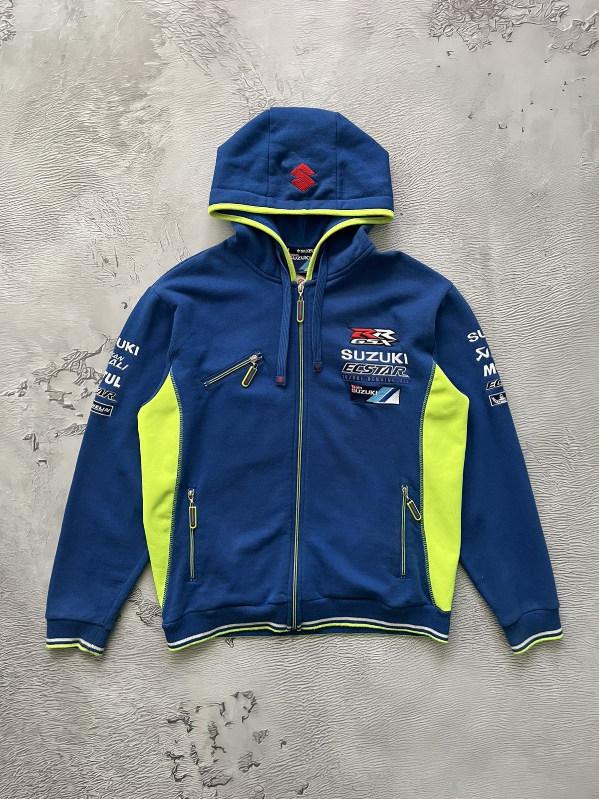 Vintage Vintage Y2K Suzuki Racing Moto Zip Hoodie Men's Size: M Size US M / EU 48-50 / 2 - 2 Thumbnail