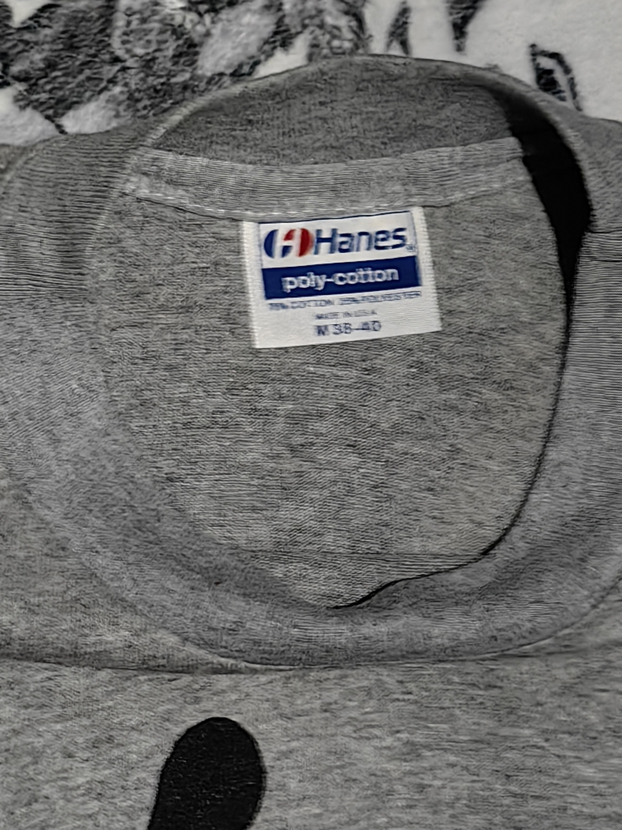 Hanes Vintage 80s Virgin Records Hanes Poly-Cotton (Rare) Size US M / EU 48-50 / 2 - 6 Thumbnail