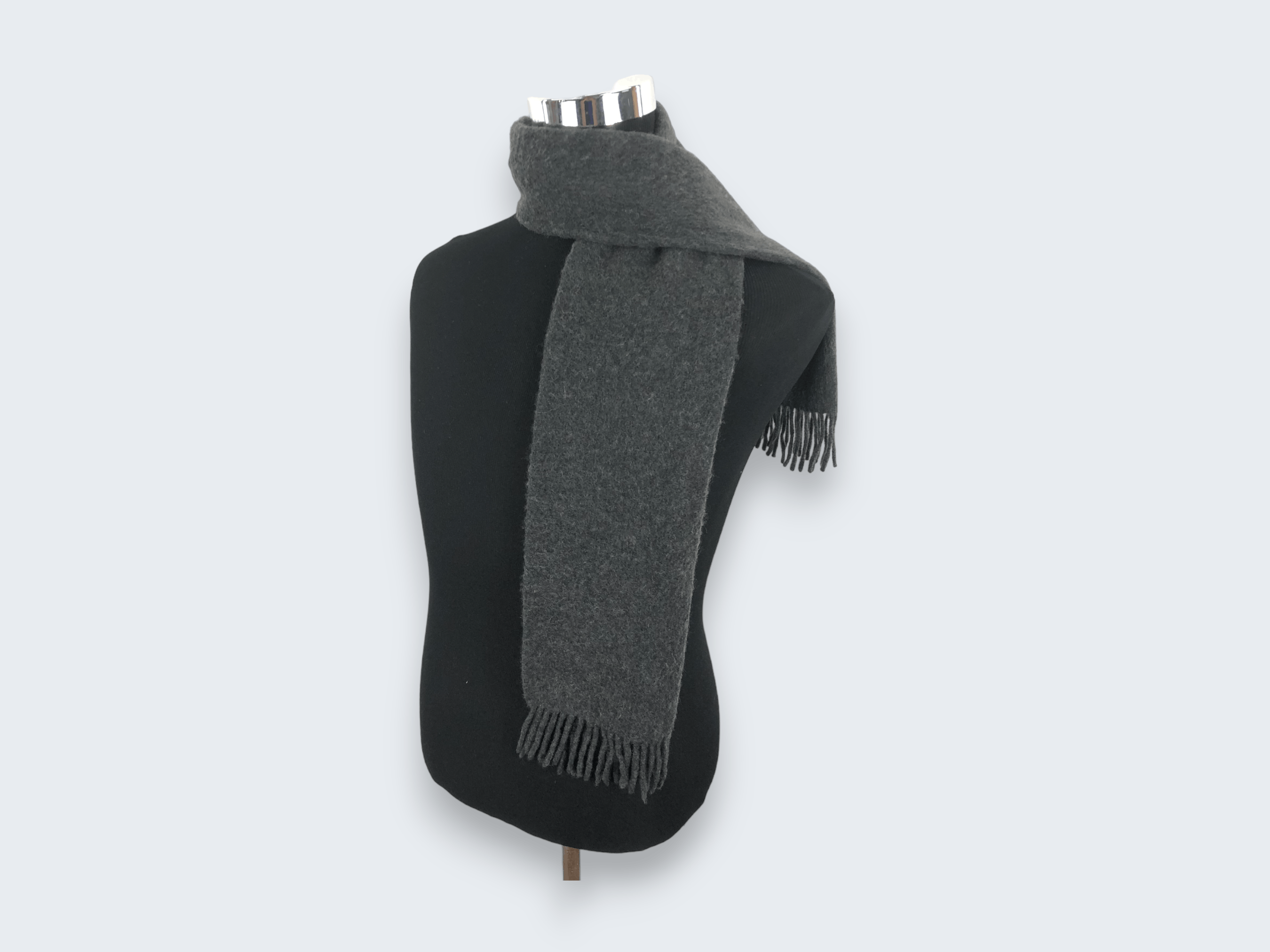 Burberry × Vintage Vintage 90s Burberry Scarf Muffler Grey Mf180 Size ONE SIZE - 2 Thumbnail
