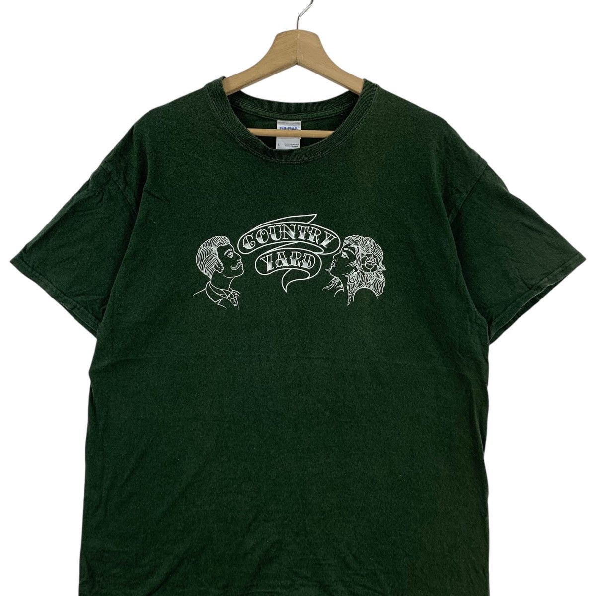 Vintage COUNTRY YARD JAPAN Band Pizza Of Deaths Records Tee Shirt Size US L / EU 52-54 / 3 - 3 Thumbnail