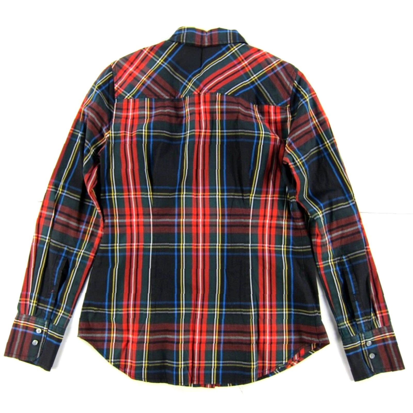 J.Crew VINTAGE J.Crew Cotton Black Green Red Plaid Collar Button Up Long Sleeve Slim Shirt 4 Size S / US 4 / IT 40 - 2 Thumbnail