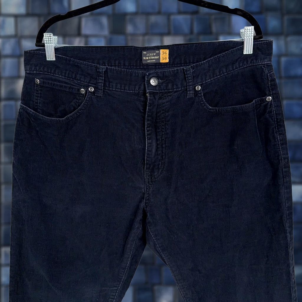 J.Crew J.Crew Pants Mens 36x30 Blue Corduroy Slim Straight 5 Pocket Chino Casual Fall Size US 36 / EU 52 - 1 Thumbnail